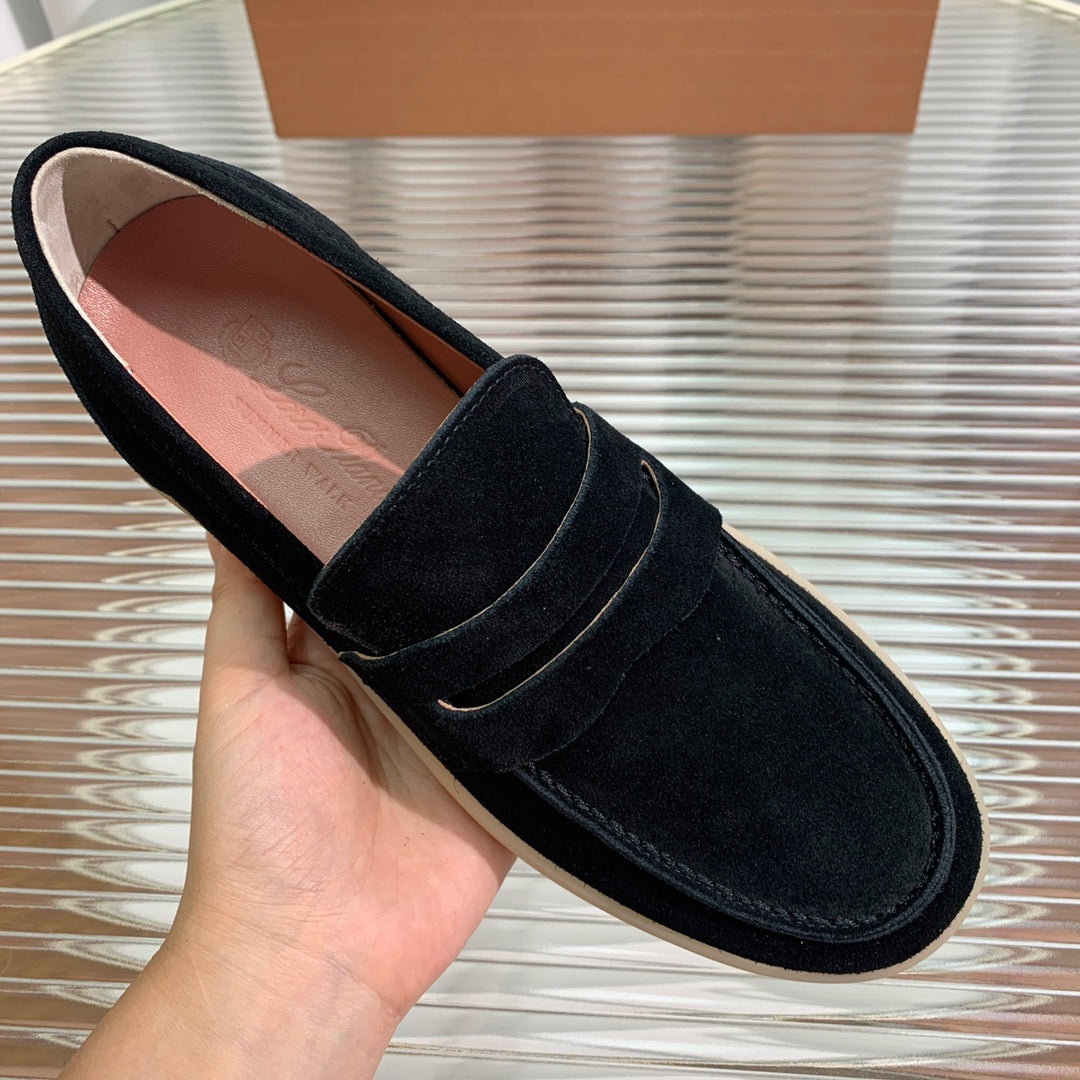 LP RETRO SUMMER WALK LOAFERS BLACK SUEDE - 35
