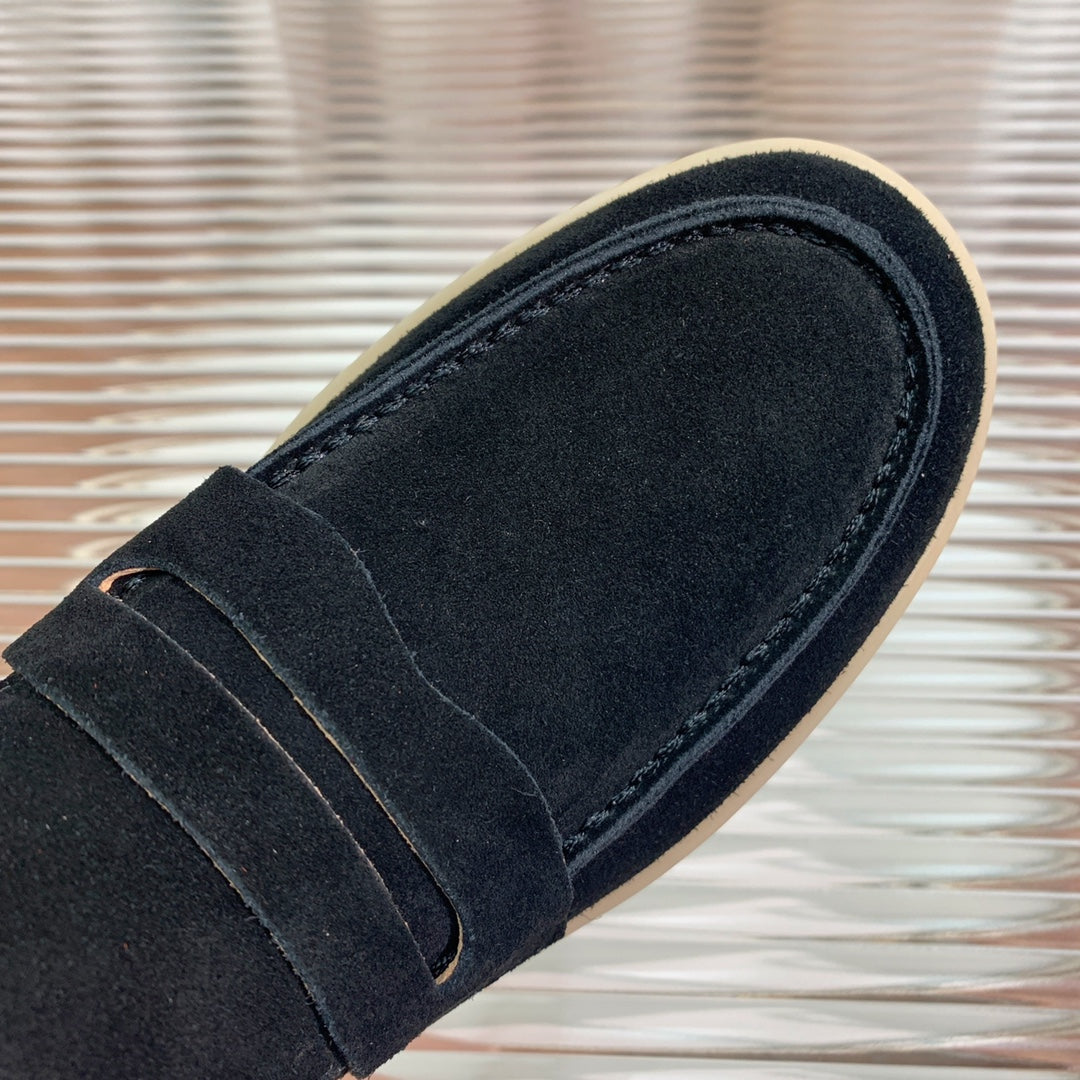 LP RETRO SUMMER WALK LOAFERS BLACK SUEDE - 35