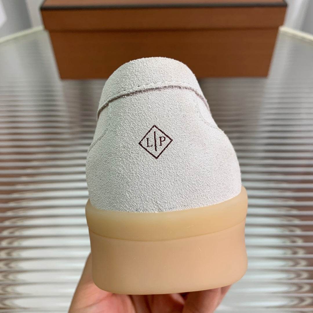 LP RETRO SUMMER  WALK LOAFERS WHITE SUEDE - 35