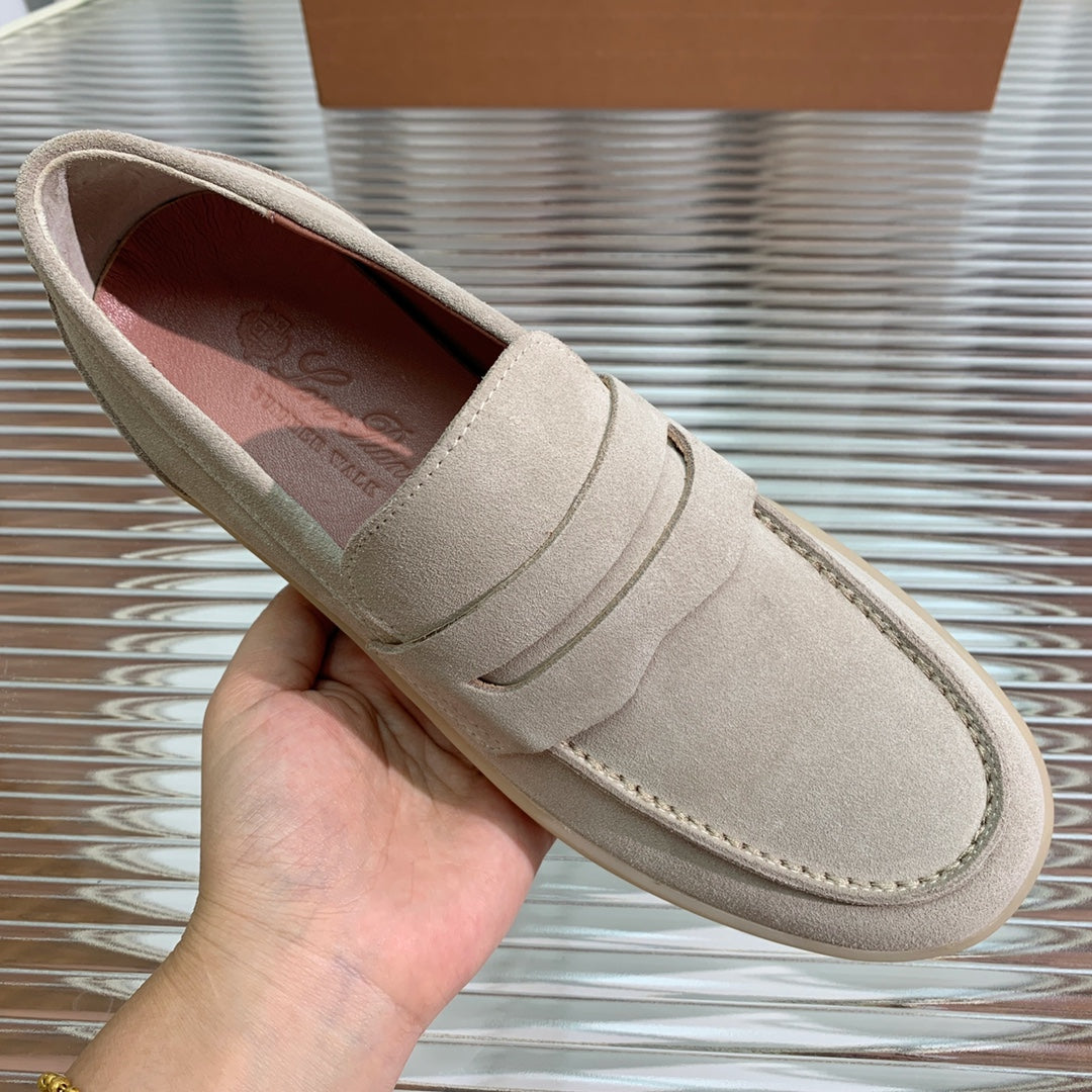 LP RETRO SUMMER WALK LOAFERS BEIGE SUEDE - 35
