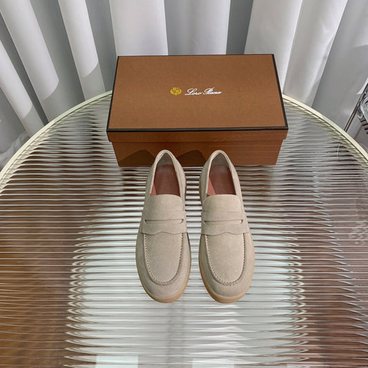 LP RETRO SUMMER WALK LOAFERS BEIGE SUEDE - 35