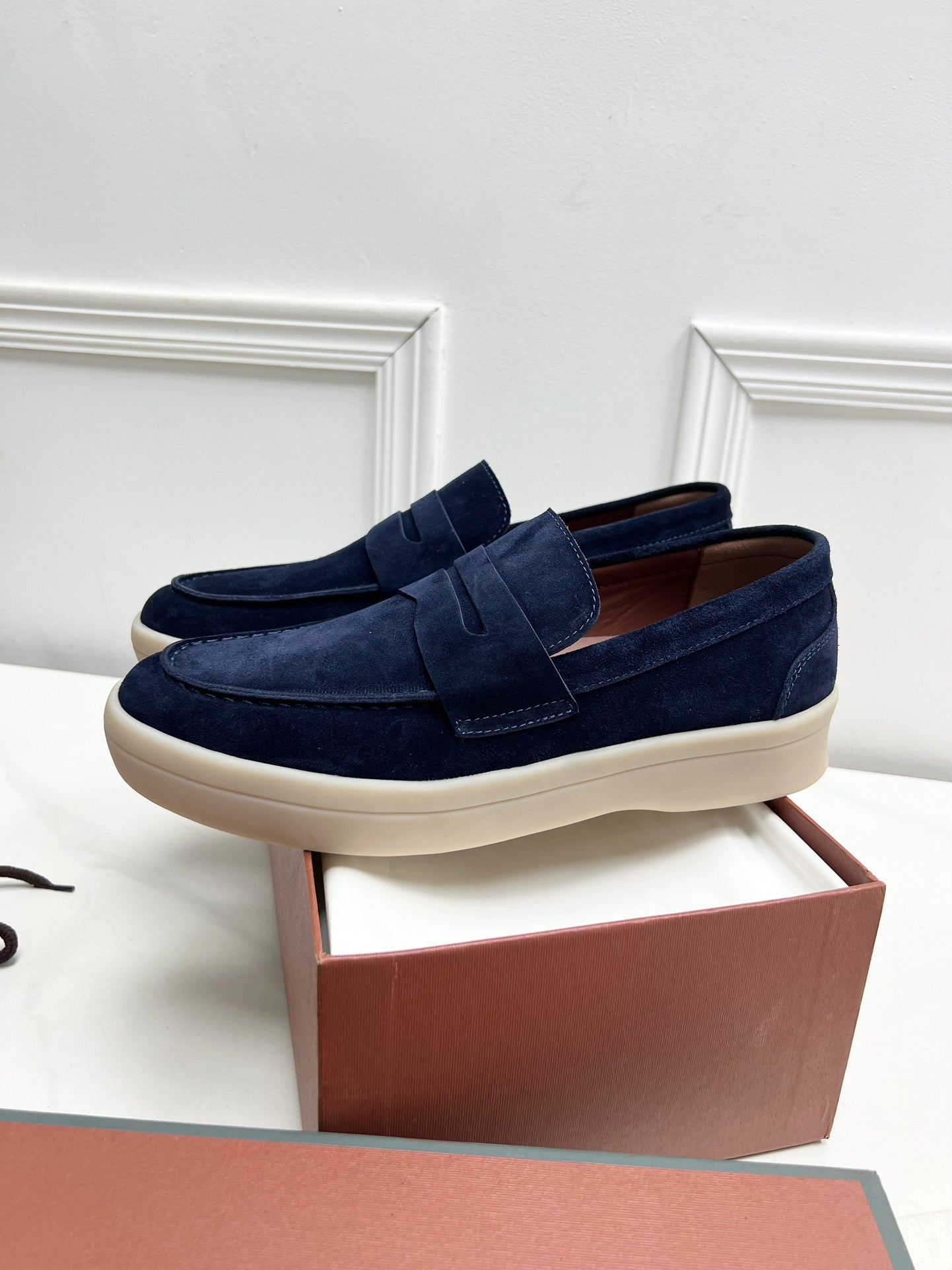LP RETRO SUMMER WALK LOAFERS DENIM SUEDE - 38