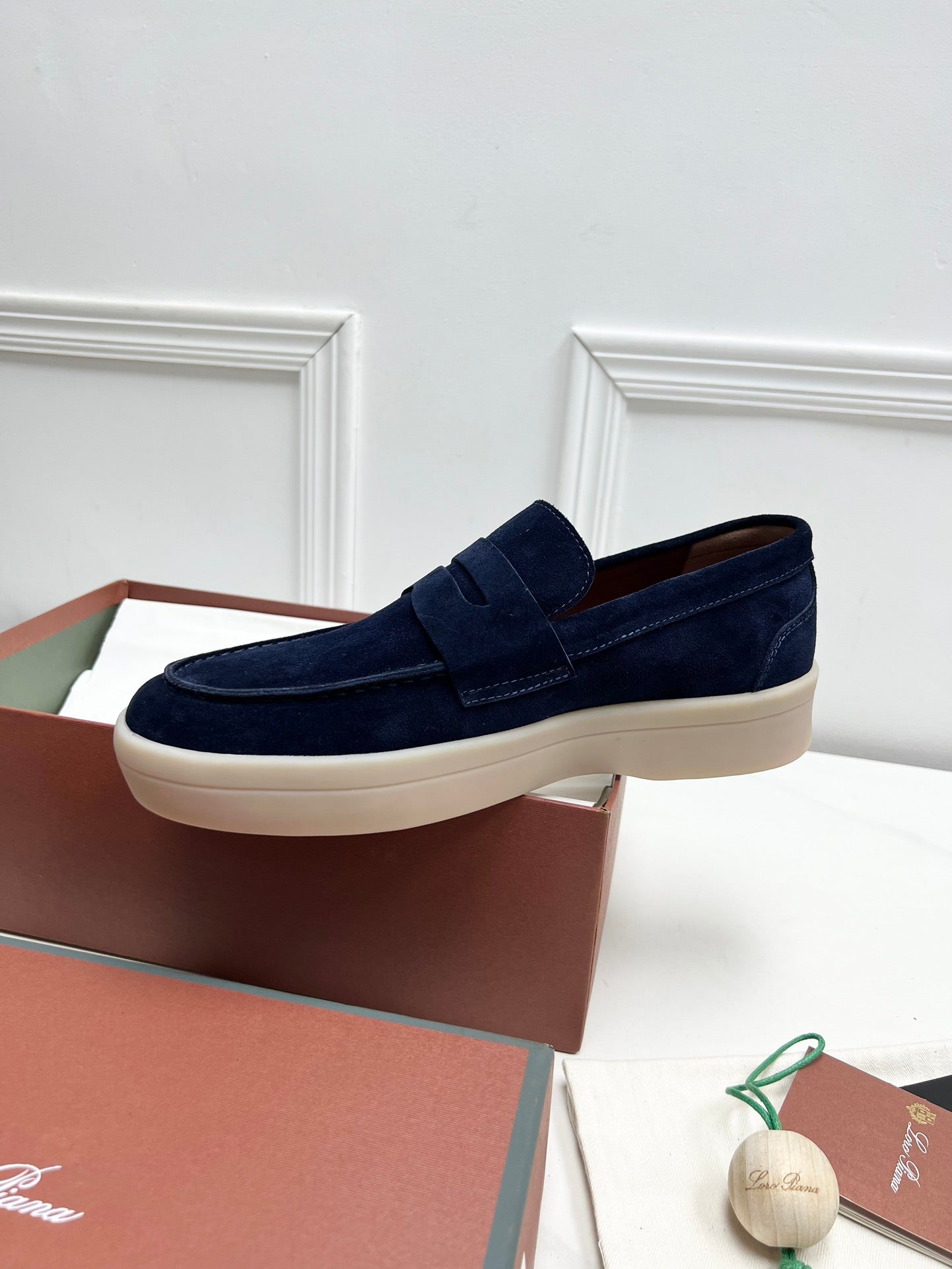 LP RETRO SUMMER WALK LOAFERS DENIM SUEDE - 38