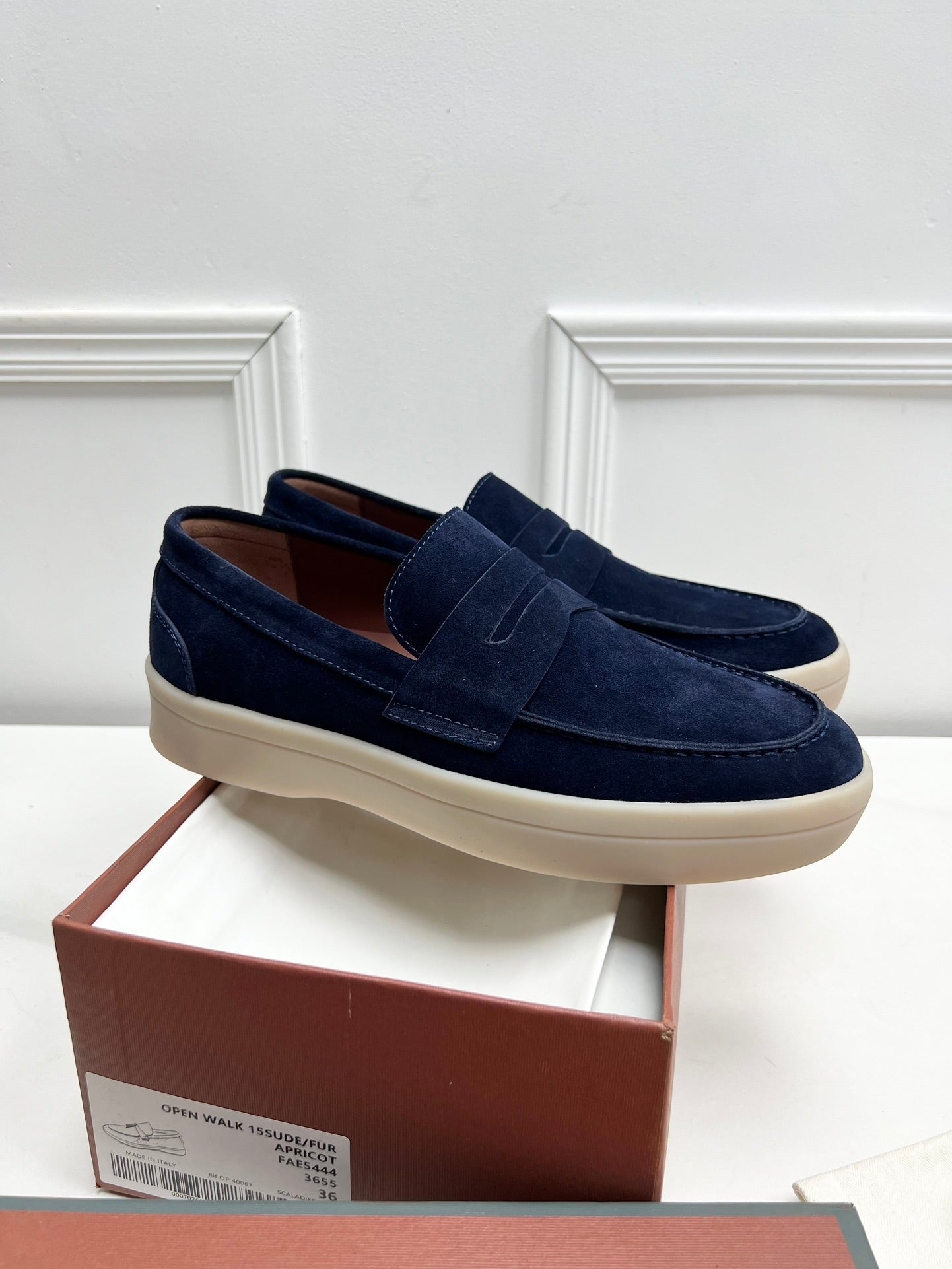 LP RETRO SUMMER WALK LOAFERS DENIM SUEDE - 38