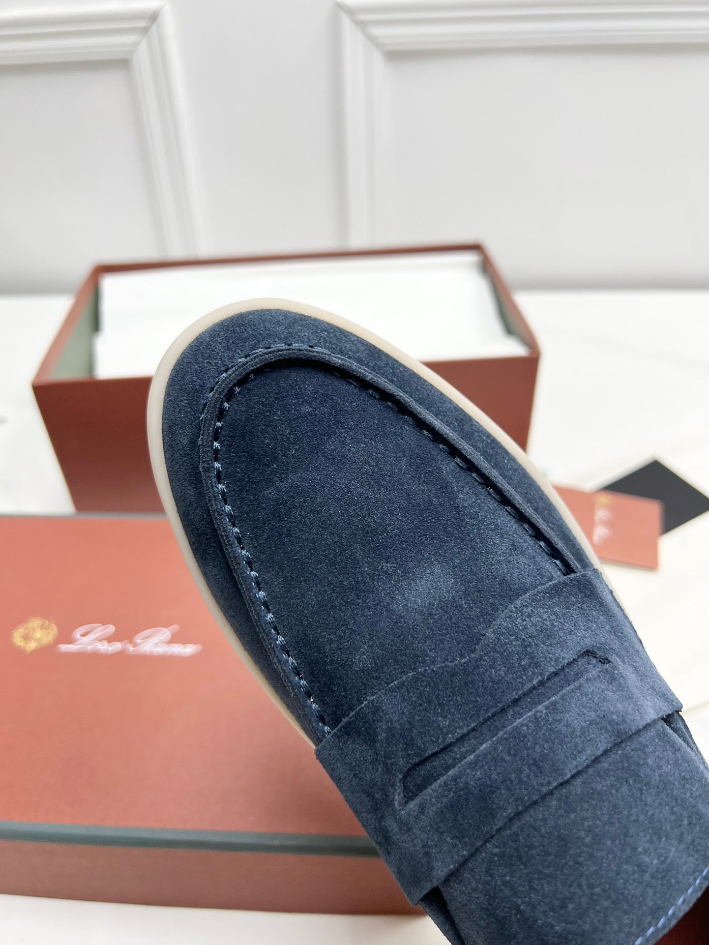 LP RETRO SUMMER WALK LOAFERS NAVY BLUE SUEDE - 38