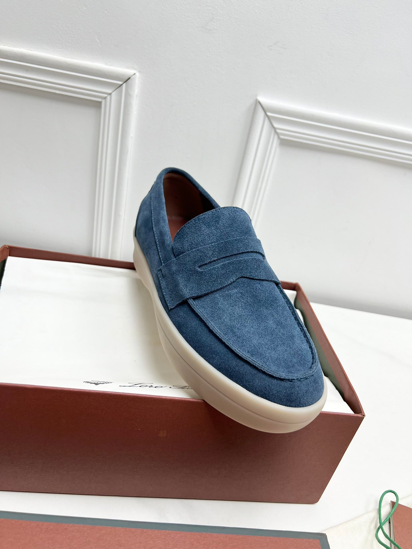 LP RETRO SUMMER WALK LOAFERS AEGEAN SUEDE - 38