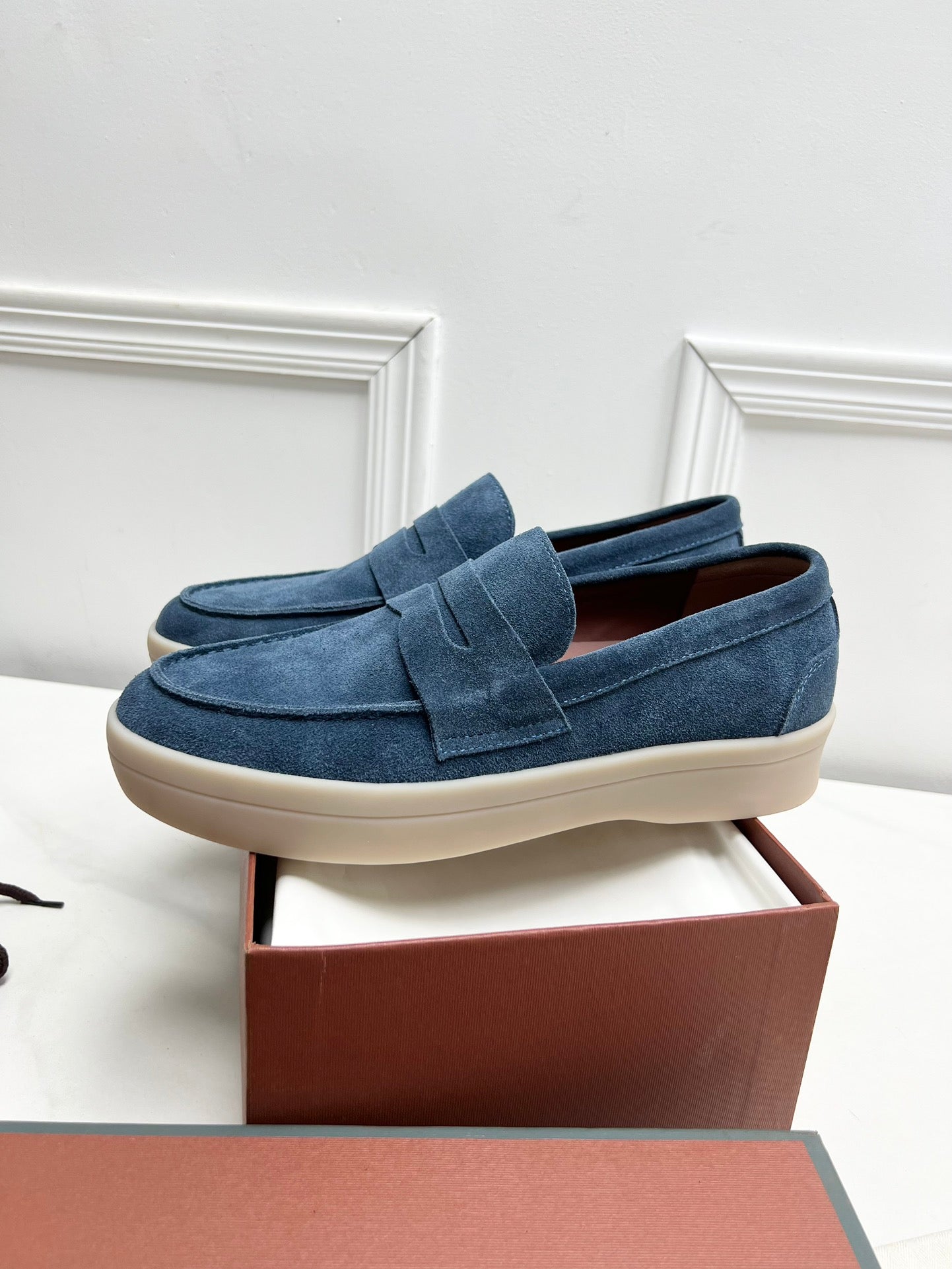 LP RETRO SUMMER WALK LOAFERS AEGEAN SUEDE - 38