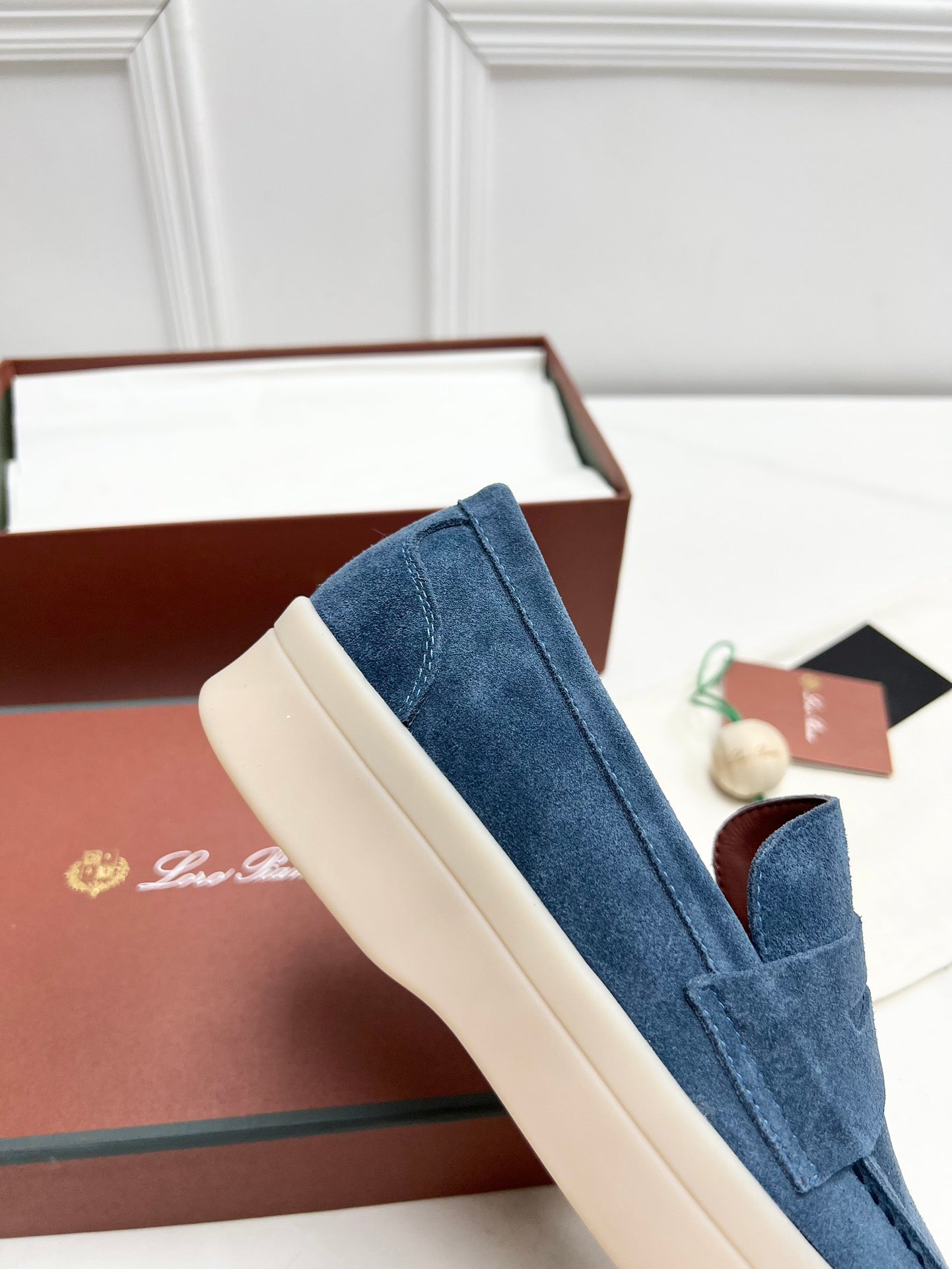 LP RETRO SUMMER WALK LOAFERS AEGEAN SUEDE - 38