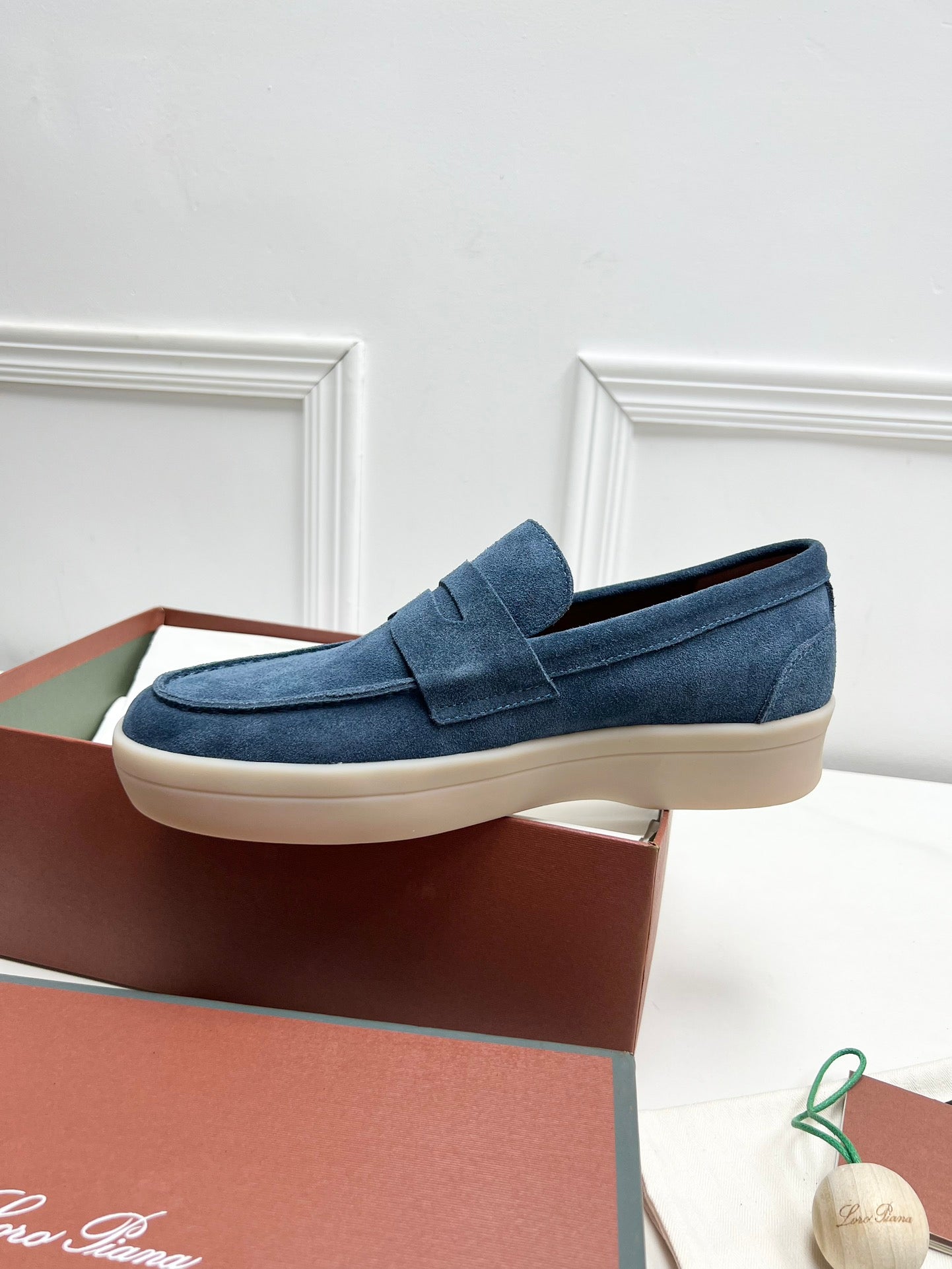 LP RETRO SUMMER WALK LOAFERS AEGEAN SUEDE - 38