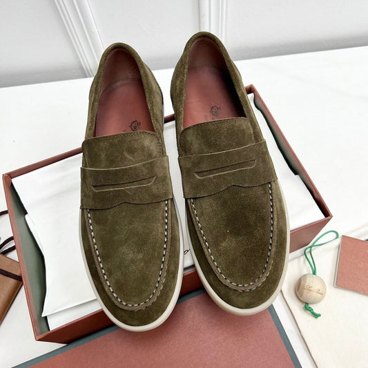 LP RETRO SUMMER WALK LOAFERS OLIVE SUEDE - 38