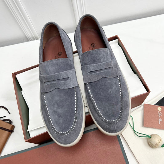 LP RETRO SUMMER WALK LOAFERS GRAY SUEDE - 38