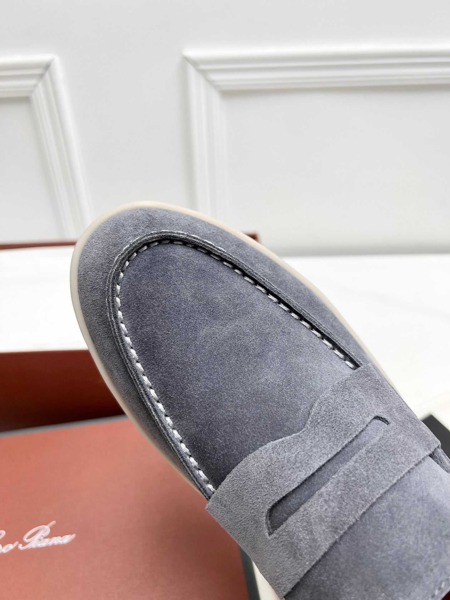 LP RETRO SUMMER WALK LOAFERS GRAY SUEDE - 38
