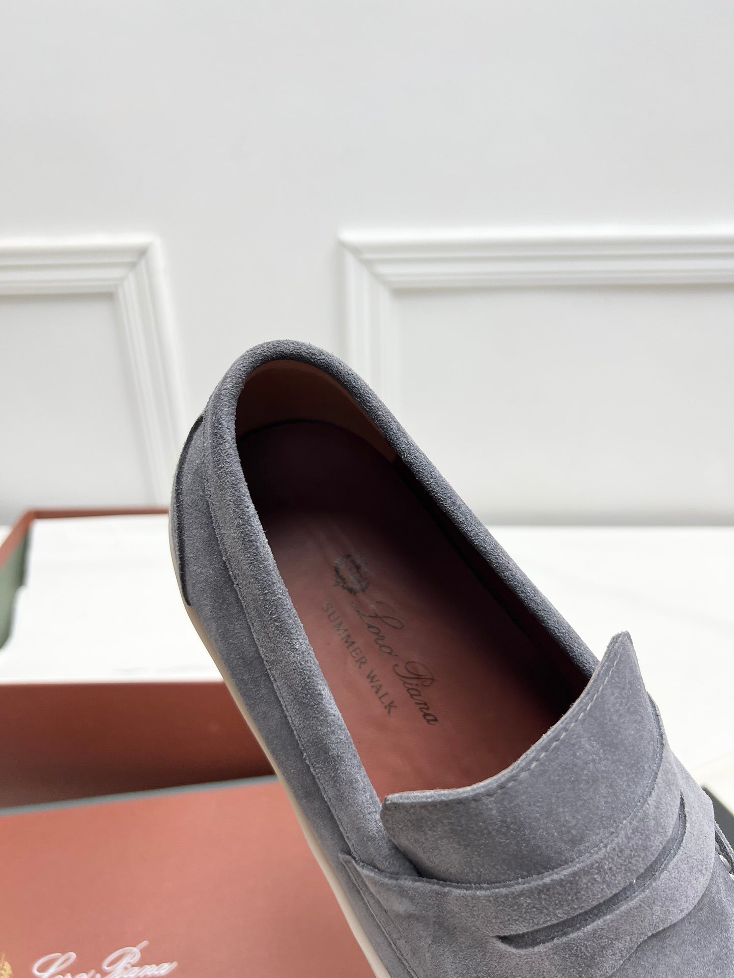 LP RETRO SUMMER WALK LOAFERS GRAY SUEDE - 38