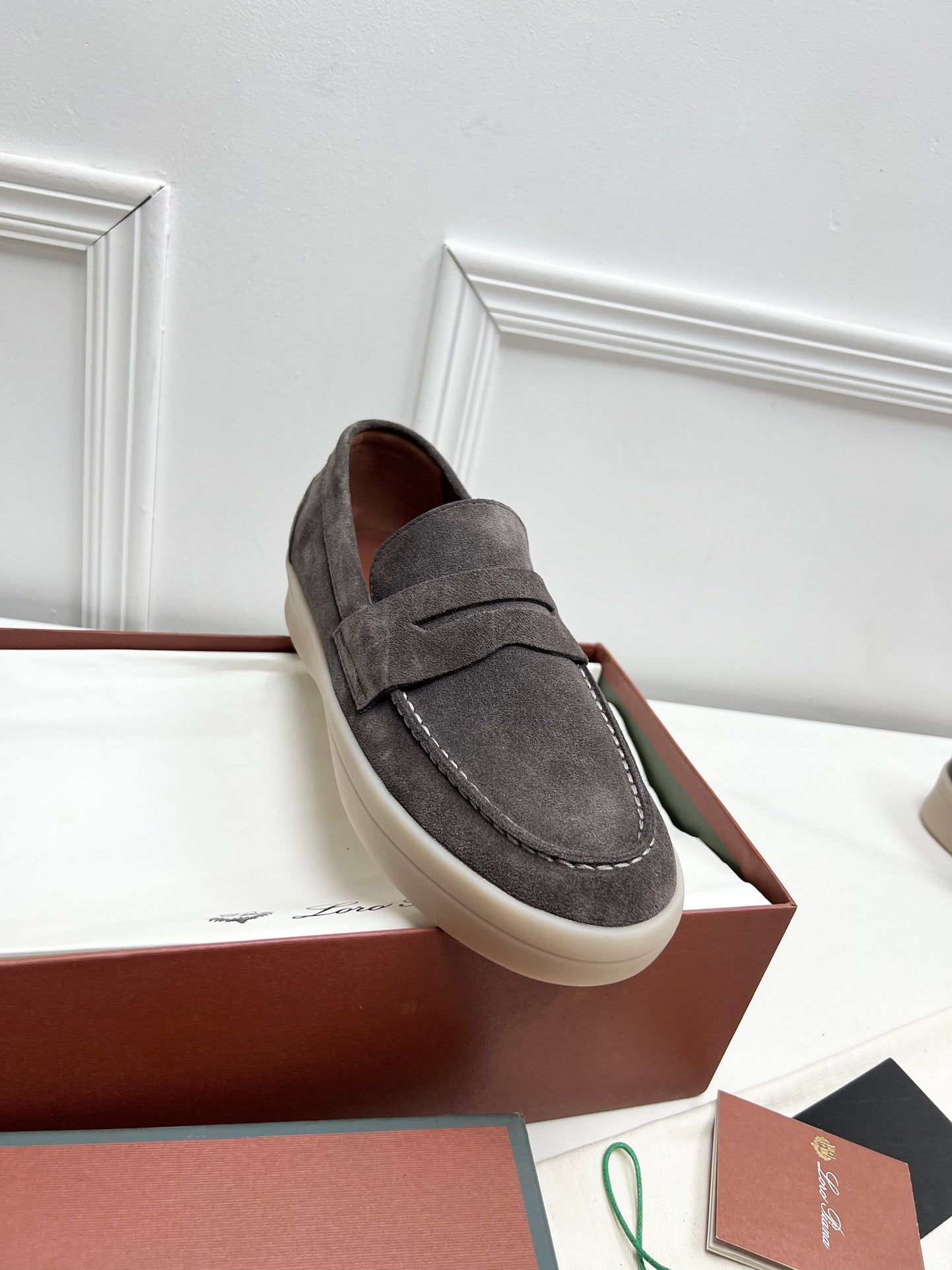 LP RETRO SUMMER WALK LOAFERS ASH SUEDE - 38