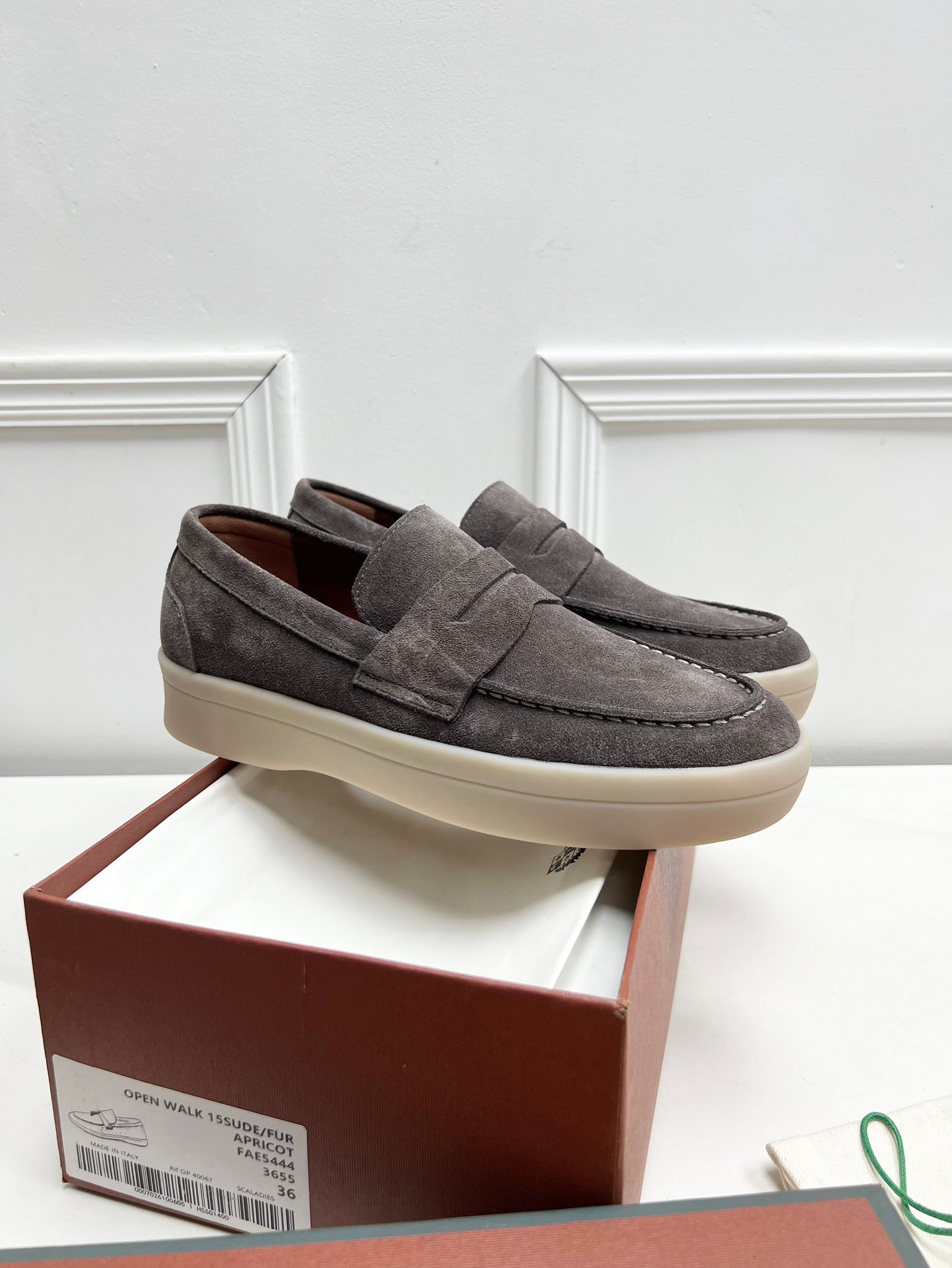 LP RETRO SUMMER WALK LOAFERS ASH SUEDE - 38