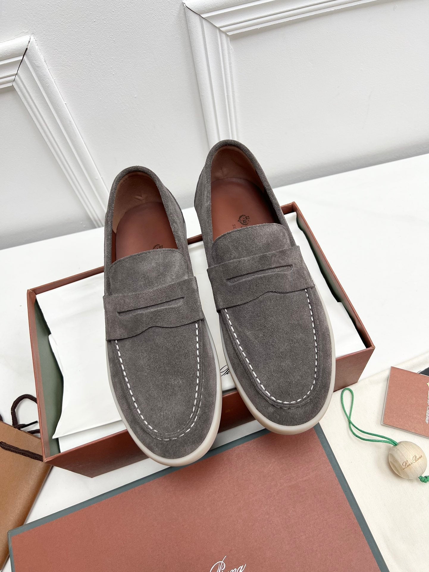 LP RETRO SUMMER WALK LOAFERS ASH SUEDE - 38