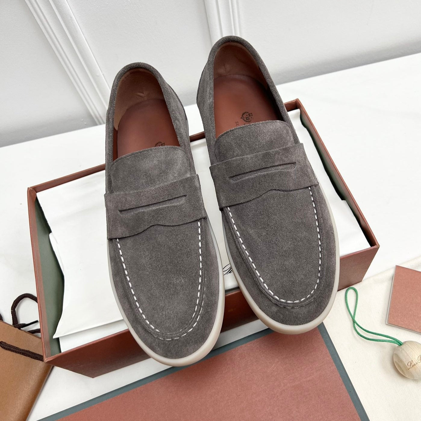 LP RETRO SUMMER WALK LOAFERS ASH SUEDE - 38
