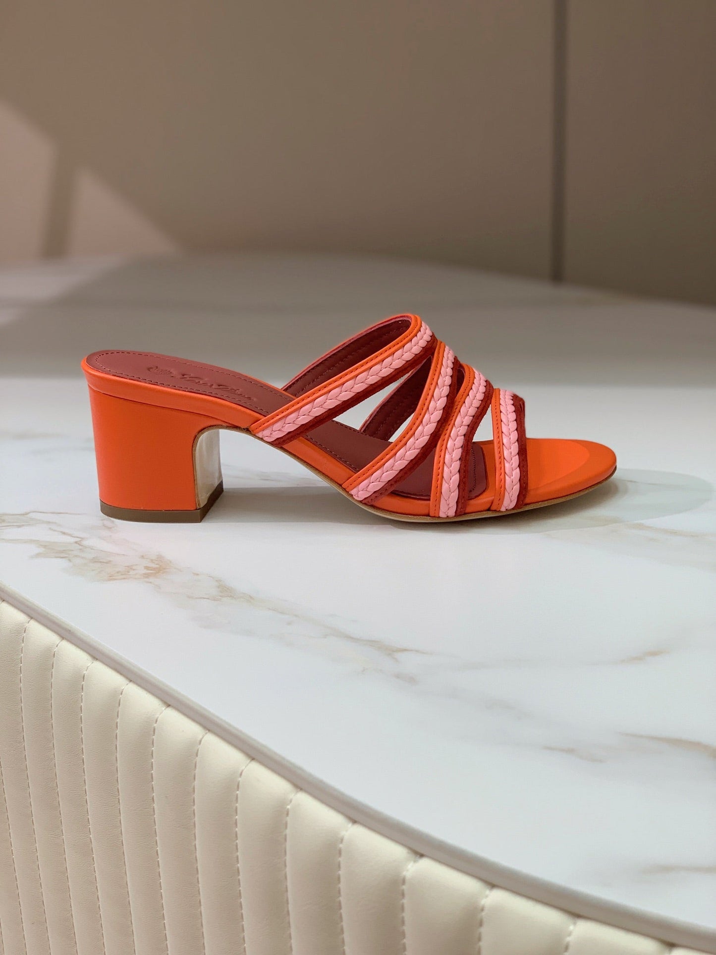 LP SPRIGHTLY CHARMS MID-SANDAL BURNT ORANGE CALFSKIN - 35