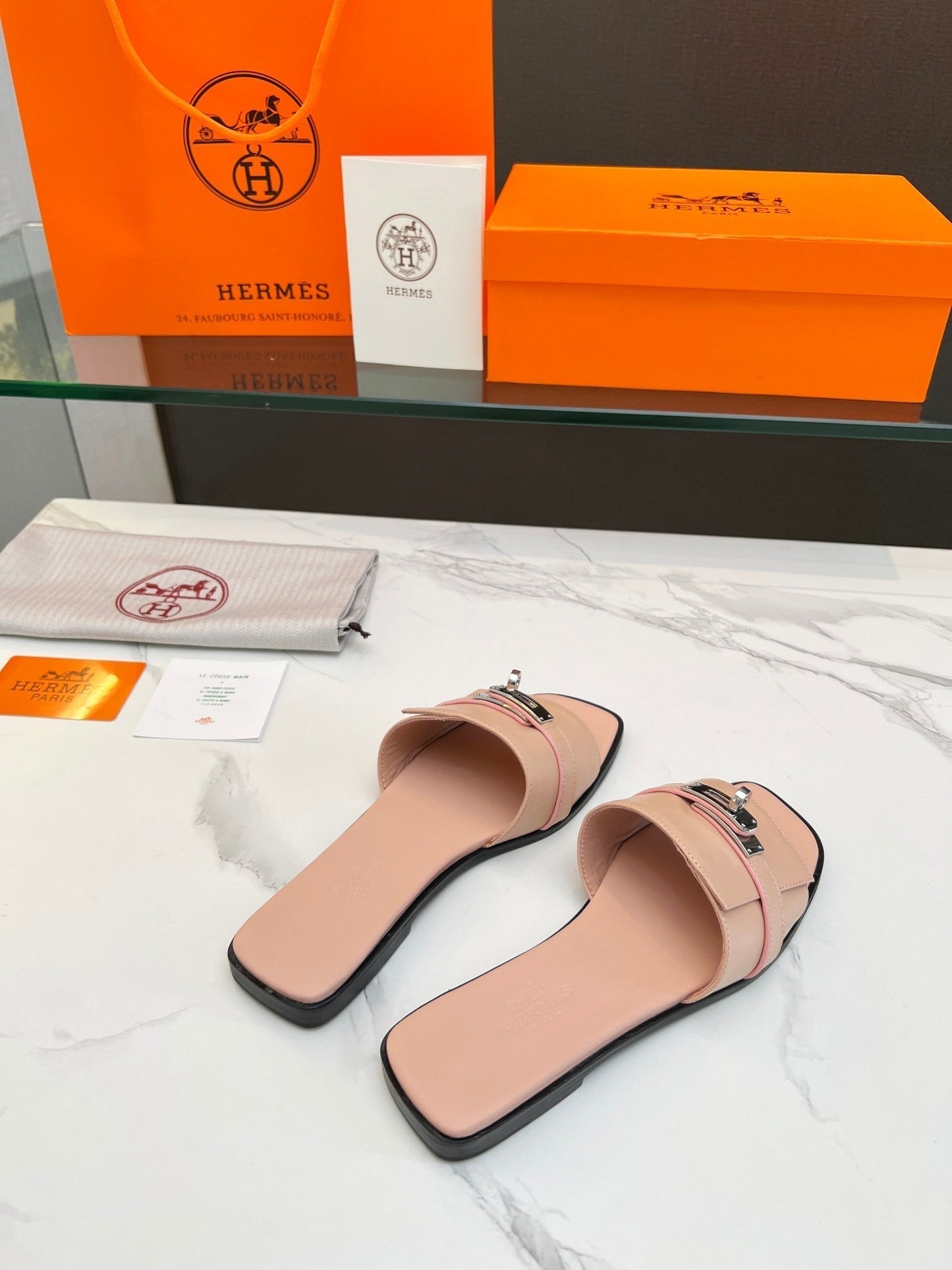 Giulia Sandal Rose Cannelle Calfskin - 35
