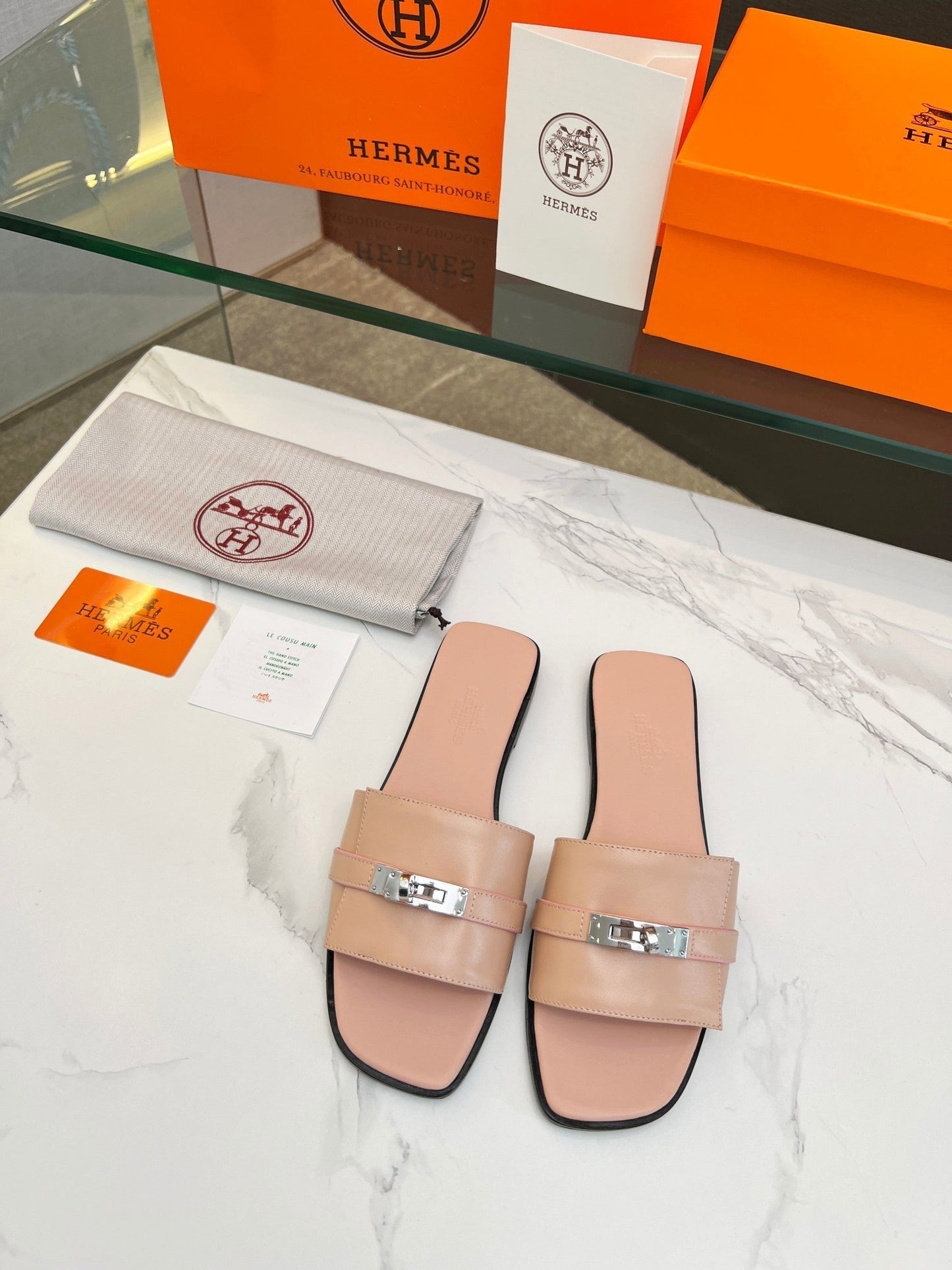 Giulia Sandal Rose Cannelle Calfskin - 35