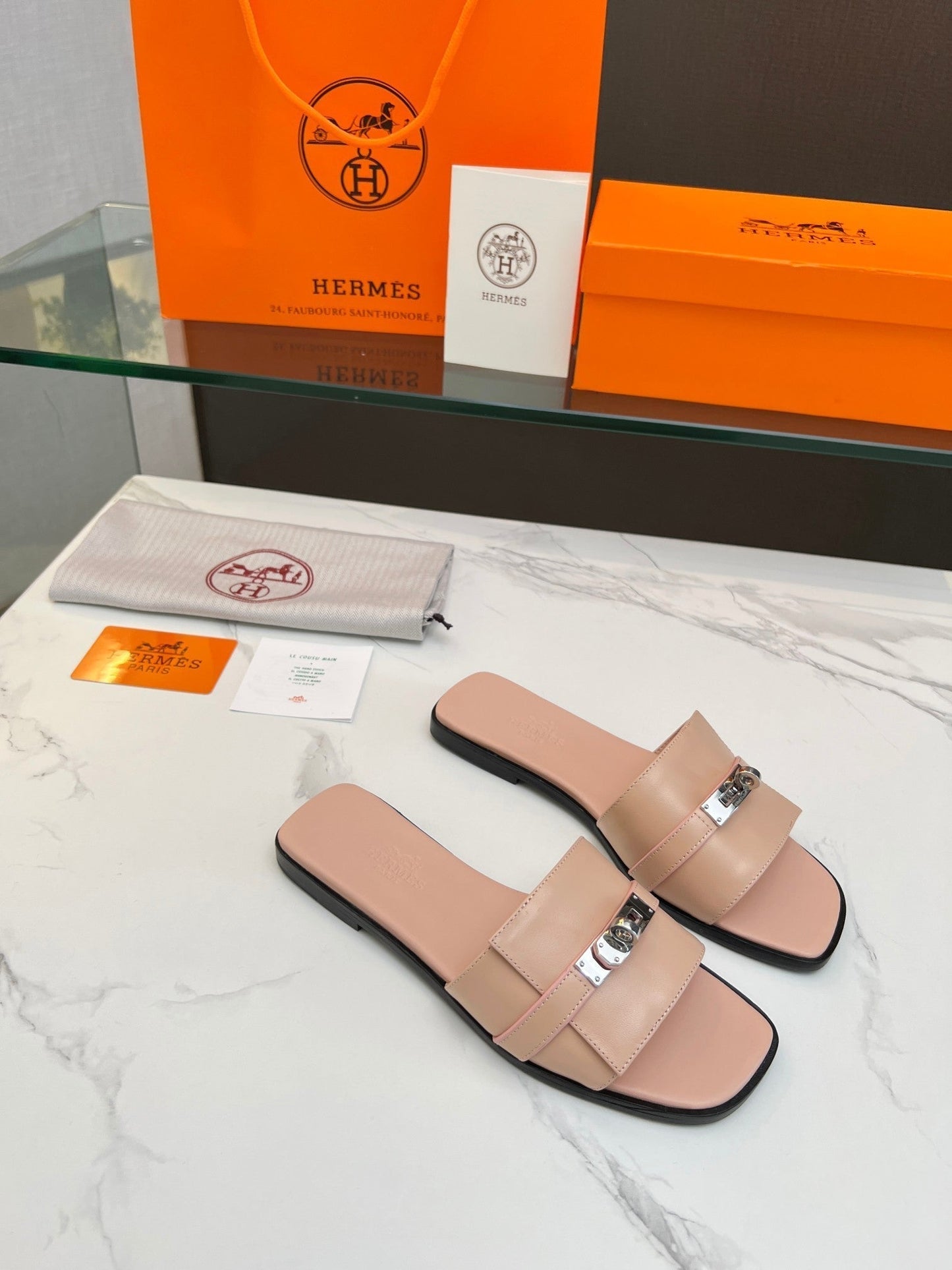 Giulia Sandal Rose Cannelle Calfskin - 35