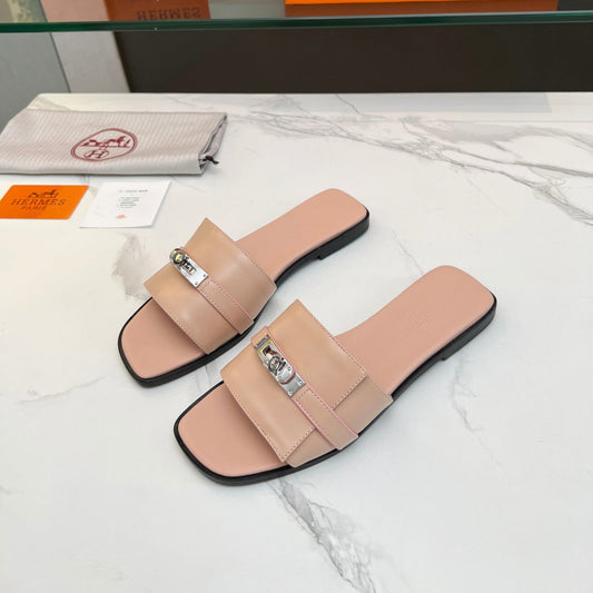 Giulia Sandal Rose Cannelle Calfskin - 35