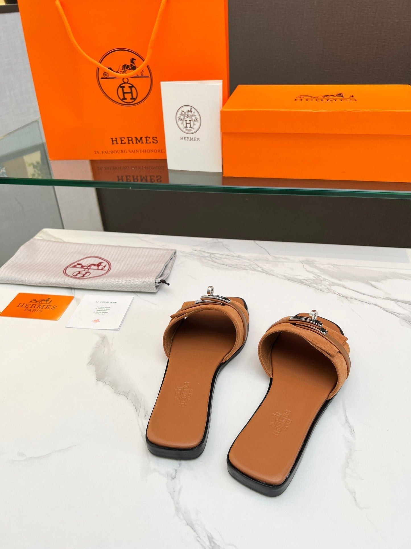 Giulia Sandal Tan Suede Tan Calfskin - 35