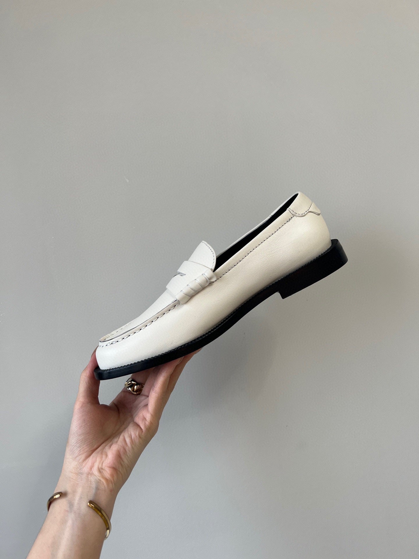 SL LE LOAFER WHITE SUEDE - 35