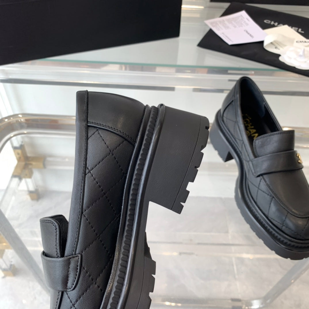 MOCCASINS black 1 CALFSKIN - 35