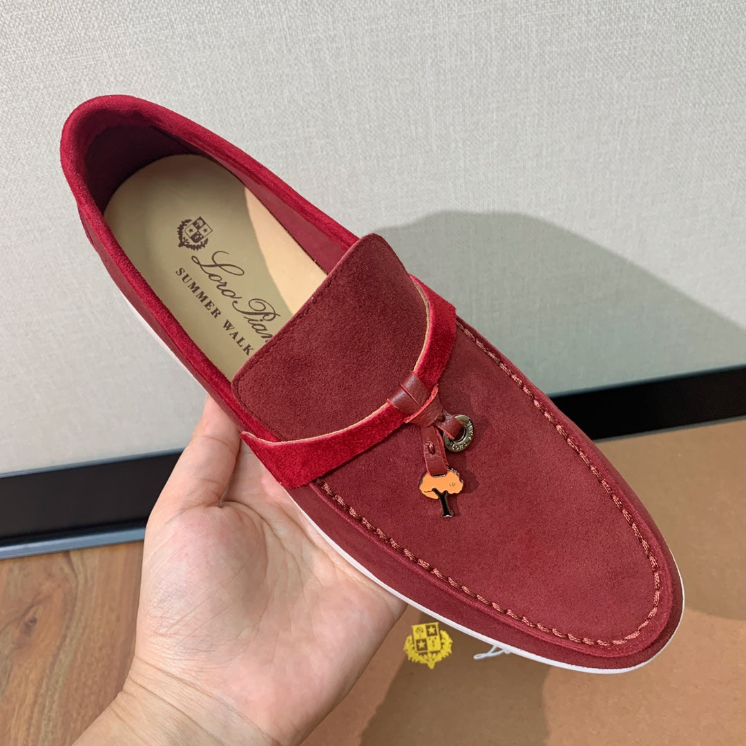 LP CHARMS WALK BABOUCHE LOAFERS GARNET SUEDE - 35