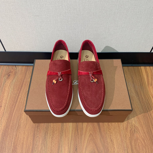LP CHARMS WALK BABOUCHE LOAFERS GARNET SUEDE - 35