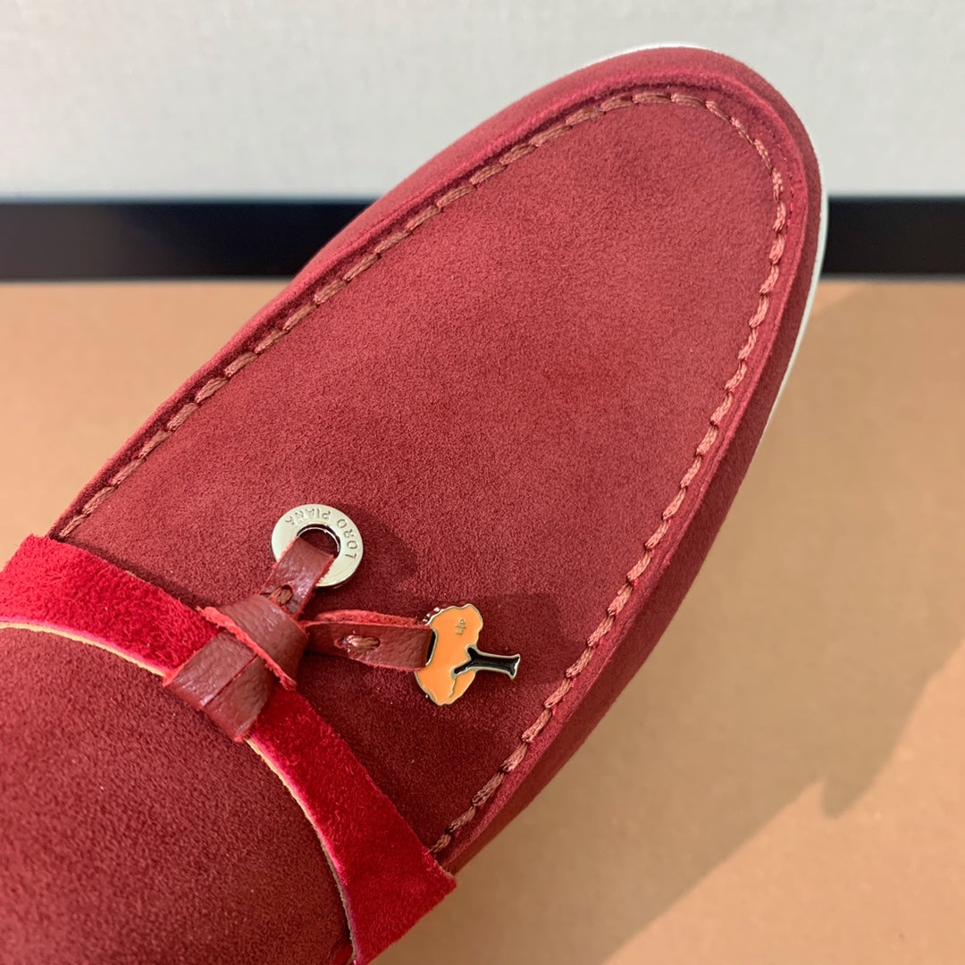 LP CHARMS WALK BABOUCHE LOAFERS GARNET SUEDE - 35