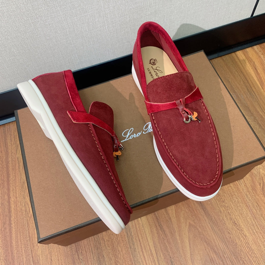 LP CHARMS WALK BABOUCHE LOAFERS GARNET SUEDE - 35