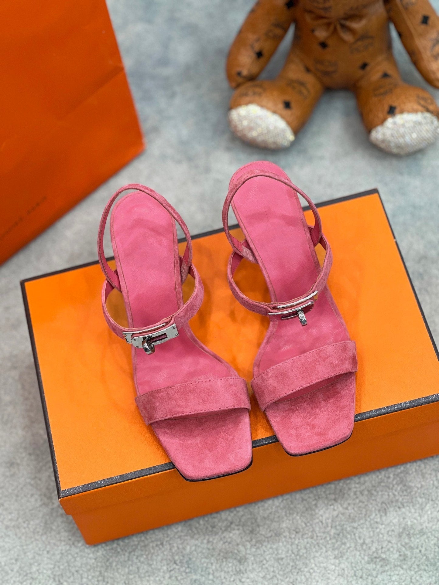 Glamour 75 Sandal Pink Suede - 35