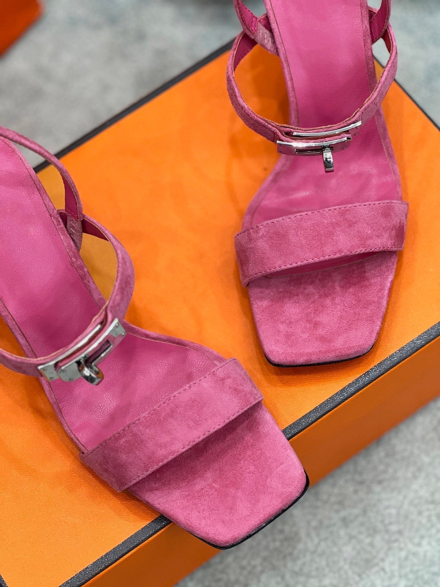 Glamour 75 Sandal Pink Suede - 35