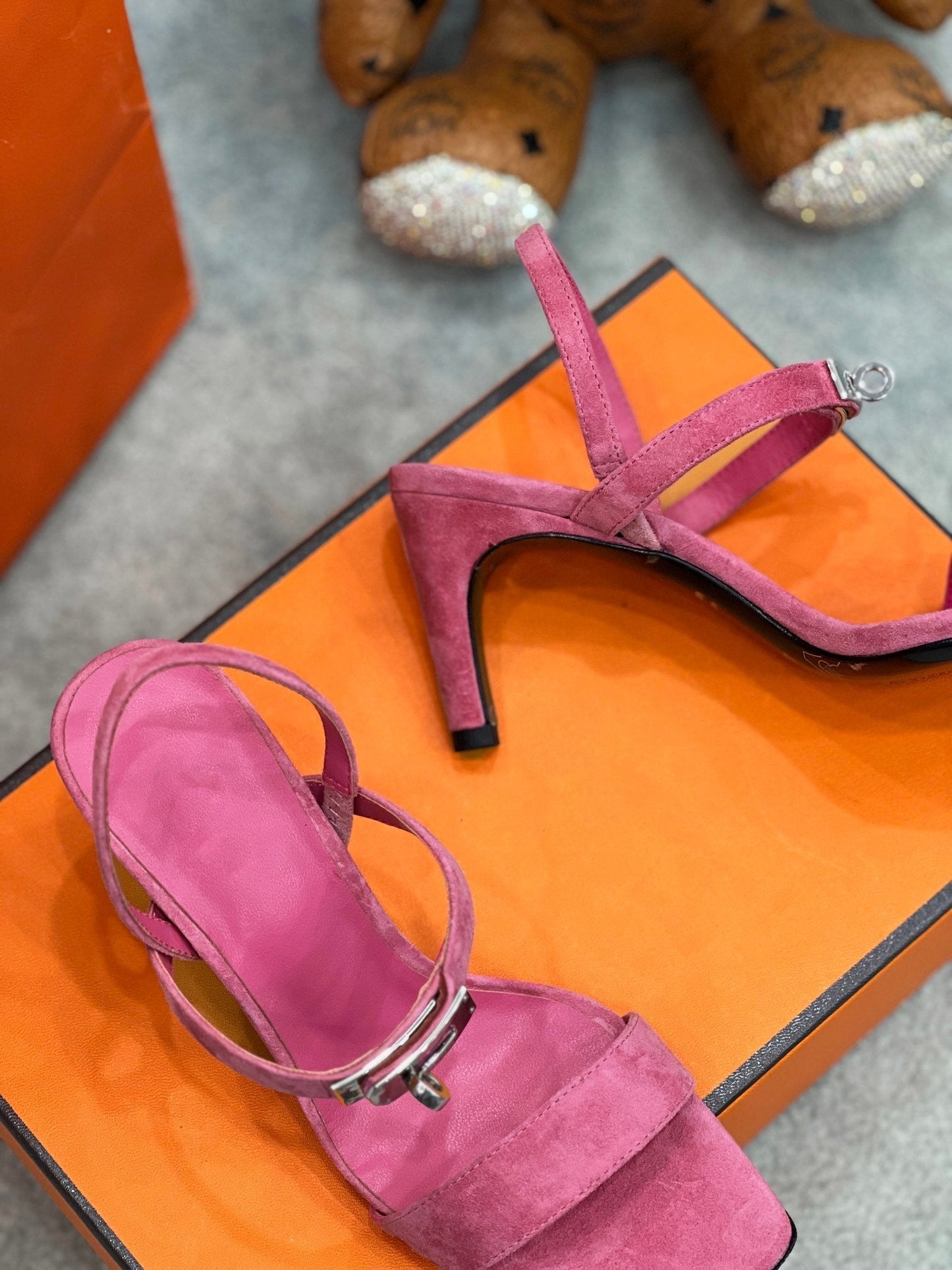 Glamour 75 Sandal Pink Suede - 35