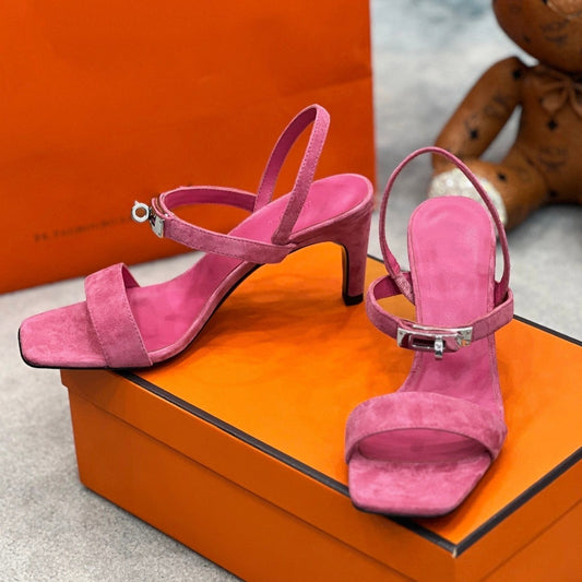 Glamour 75 Sandal Pink Suede - 35