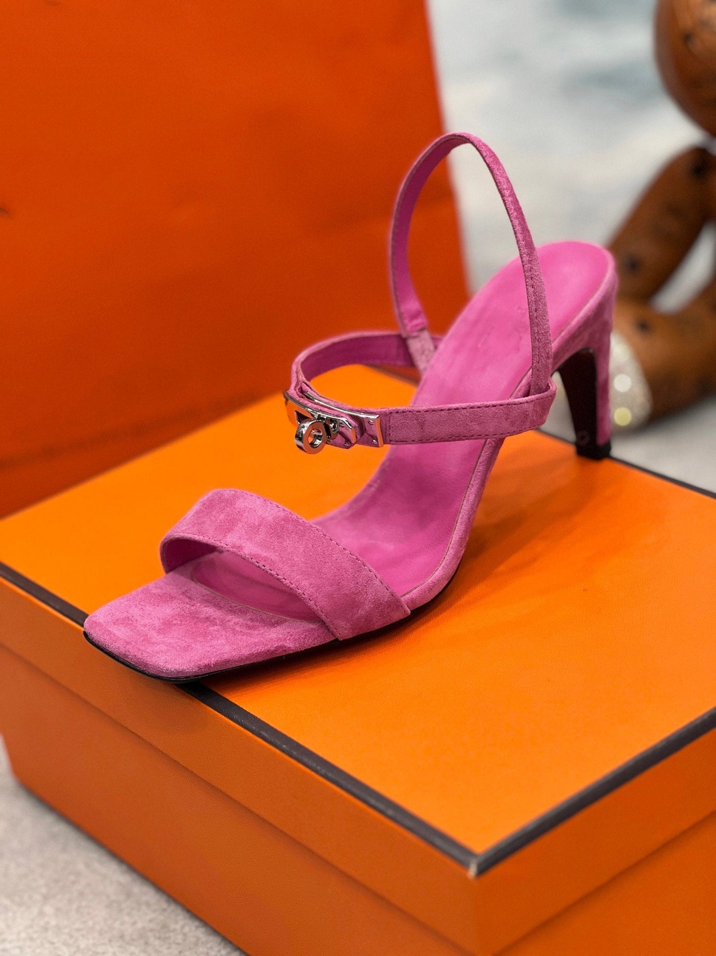 Glamour 75 Sandal Pink Suede - 35