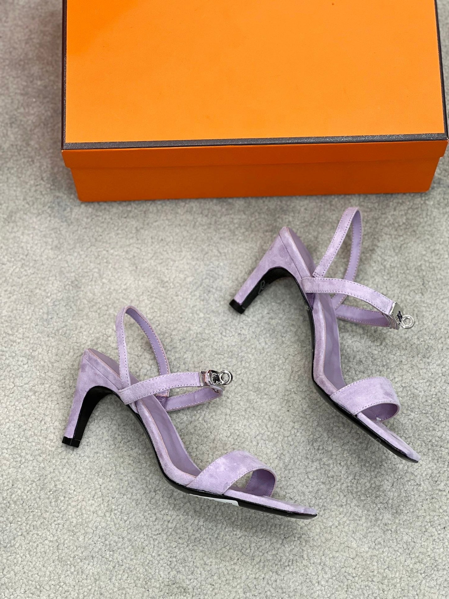Glamour 75 Sandal Purple Suede - 35