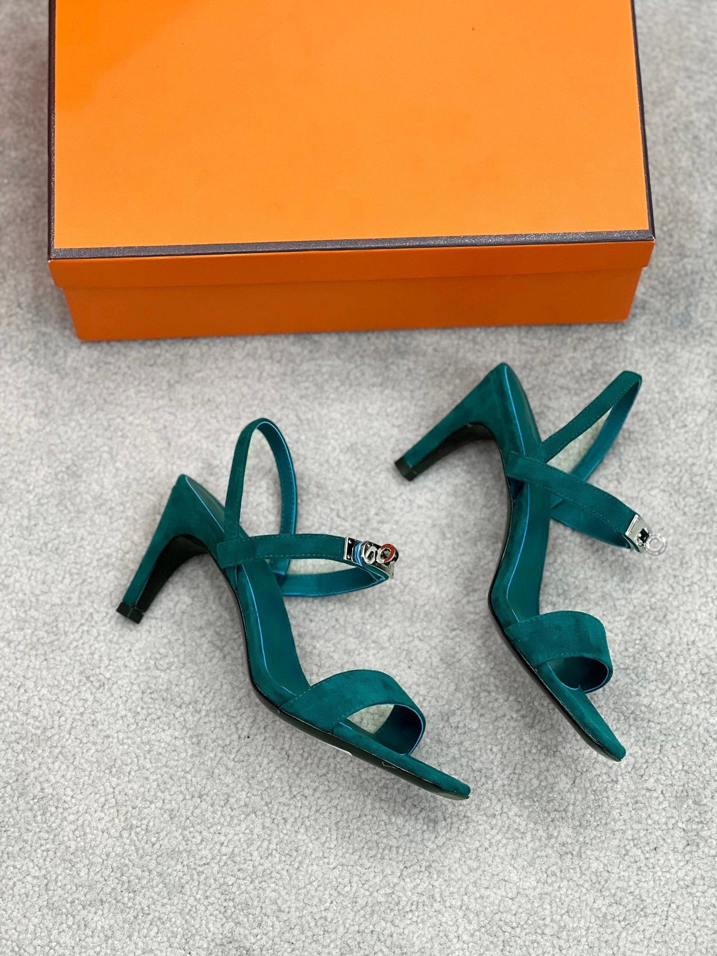 Glamour 75 Sandal Ocean Blue Suede - 35
