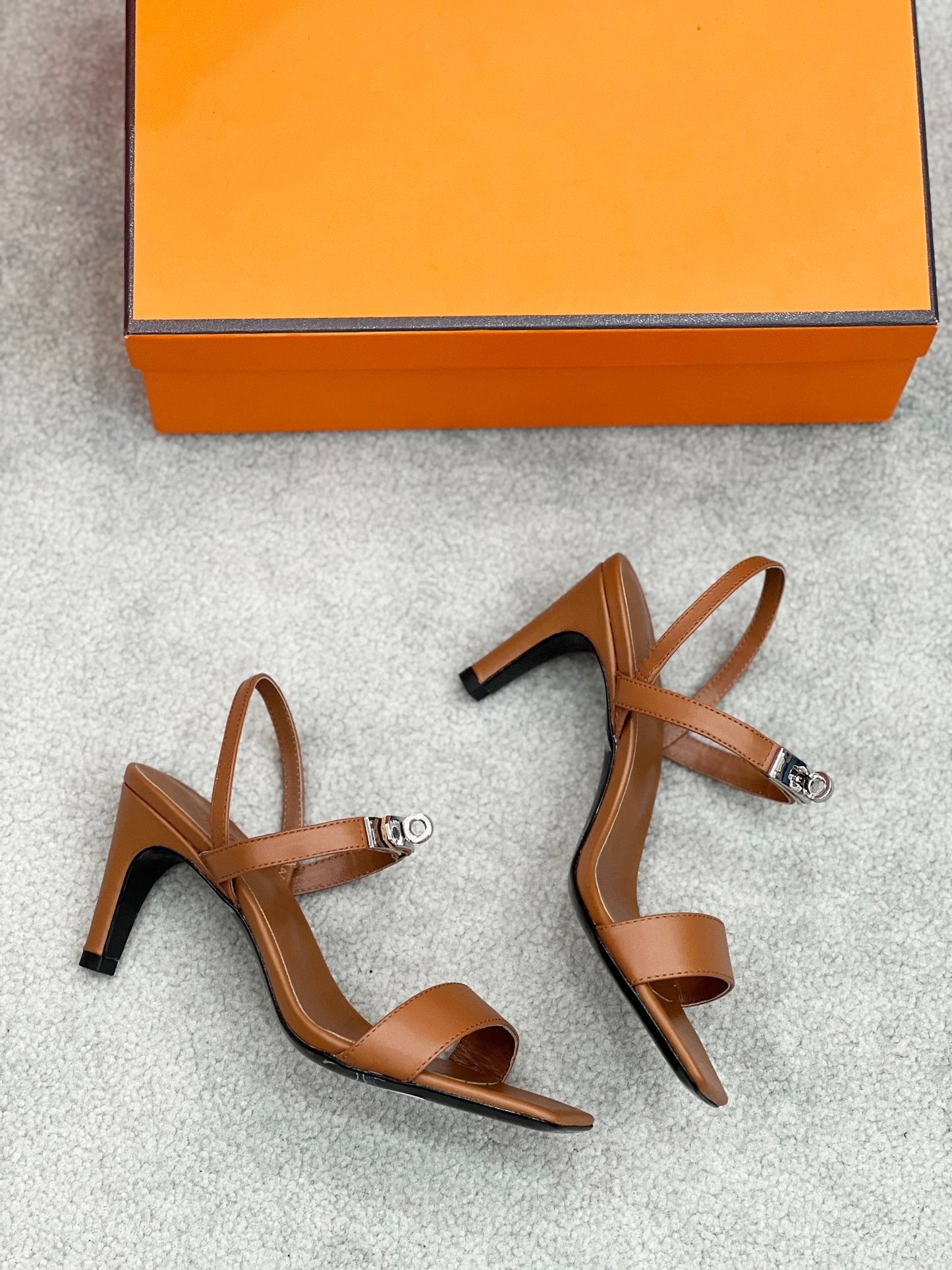 Glamour 75 Sandal Brown Leather - 35