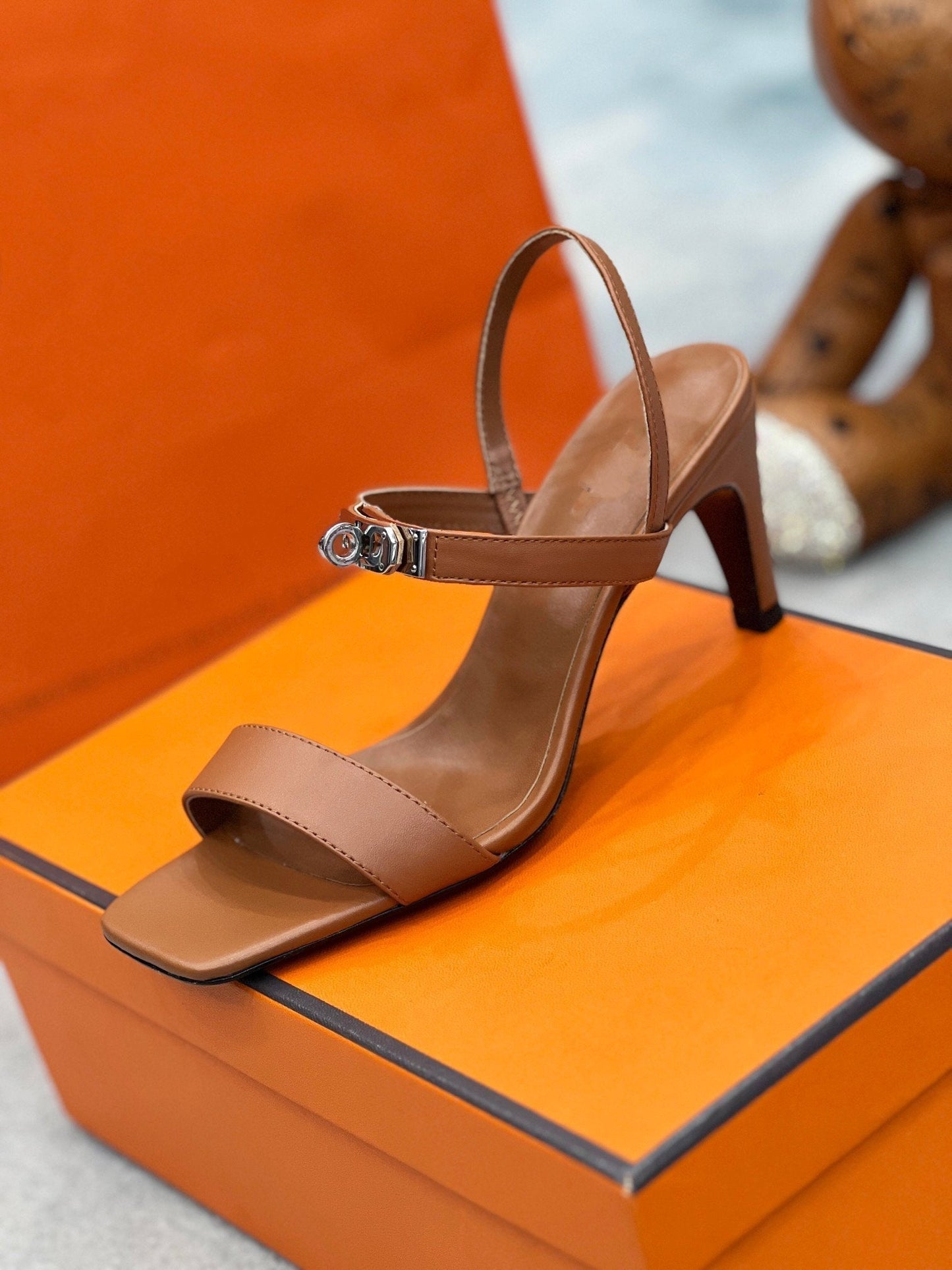 Glamour 75 Sandal Brown Leather - 35