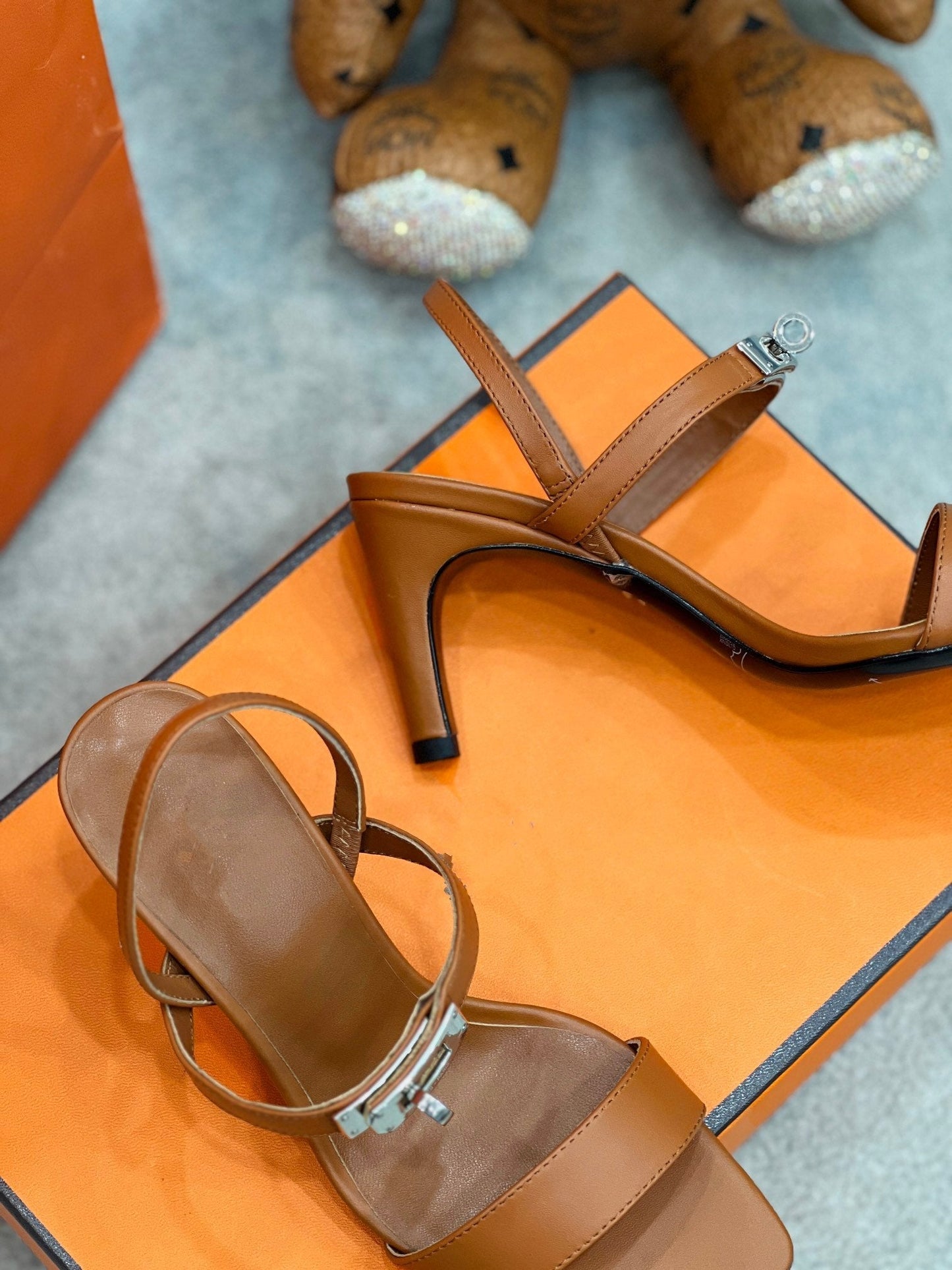 Glamour 75 Sandal Brown Leather - 35