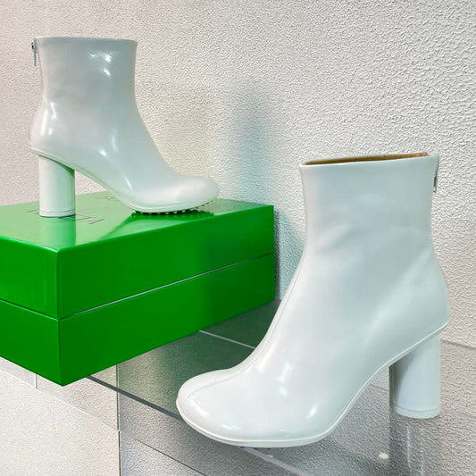 ATOMIC ANKLE BOOT IN WHITE CALFSKIN 75 MM - 34