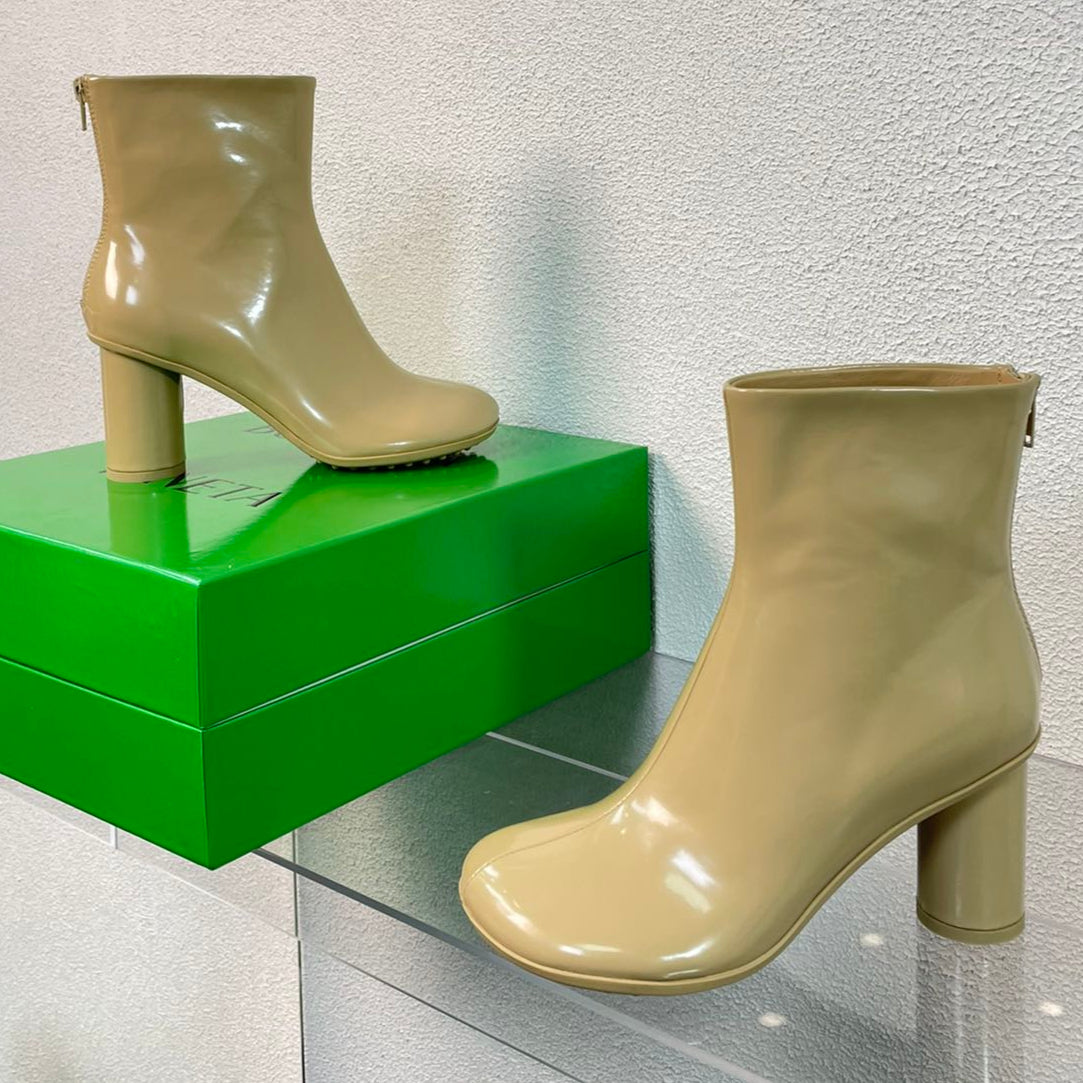 ATOMIC ANKLE BOOT IN KHAKI TAN CALFSKIN 75 MM - 34
