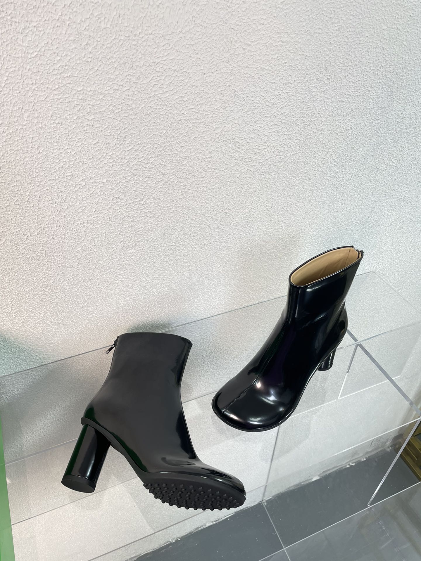 ATOMIC ANKLE BOOT IN BLACK CALFSKIN 75 MM - 34