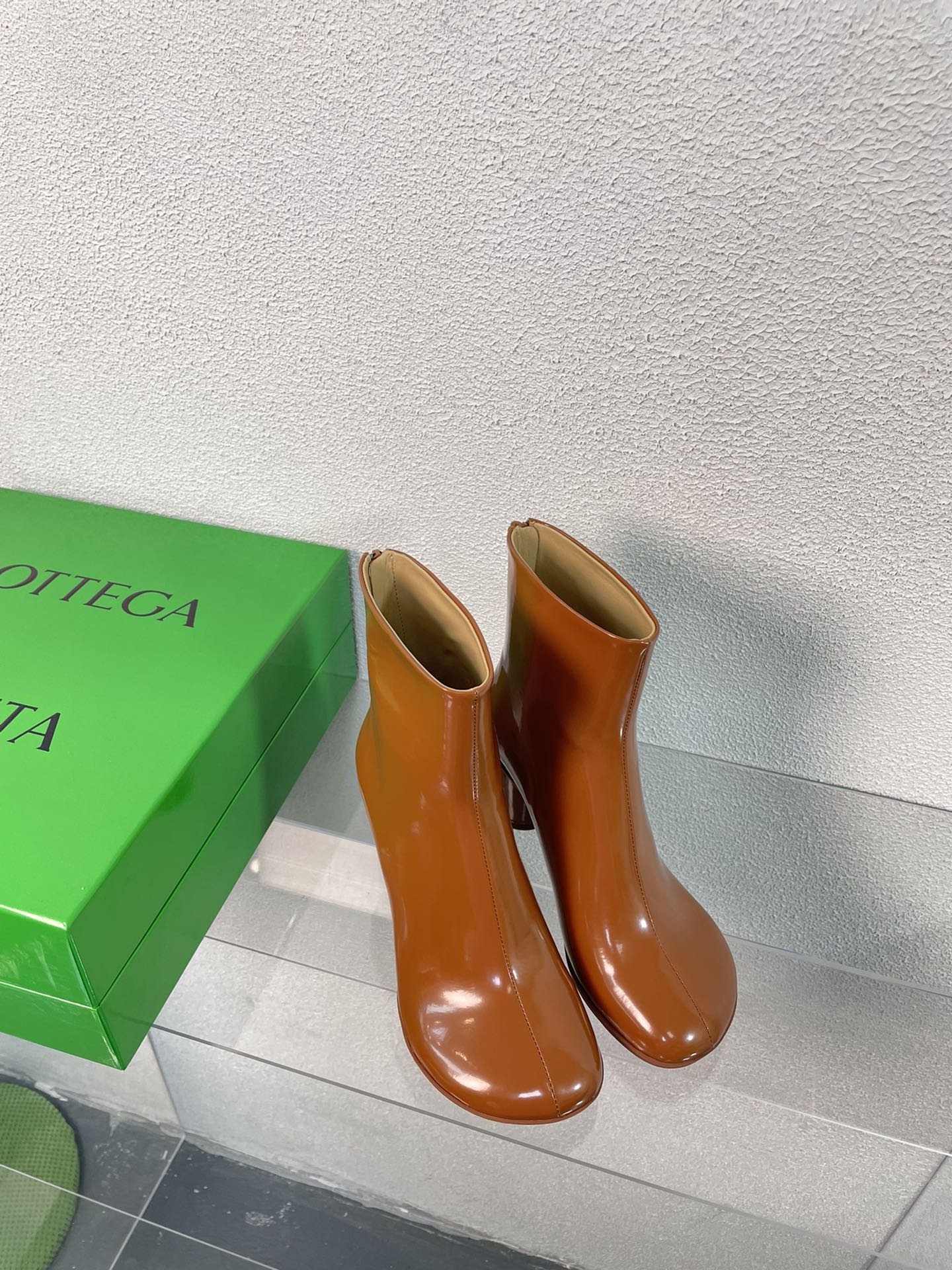 ATOMIC ANKLE BOOT IN BRONZE BROWN CALFSKIN 75 MM - 34