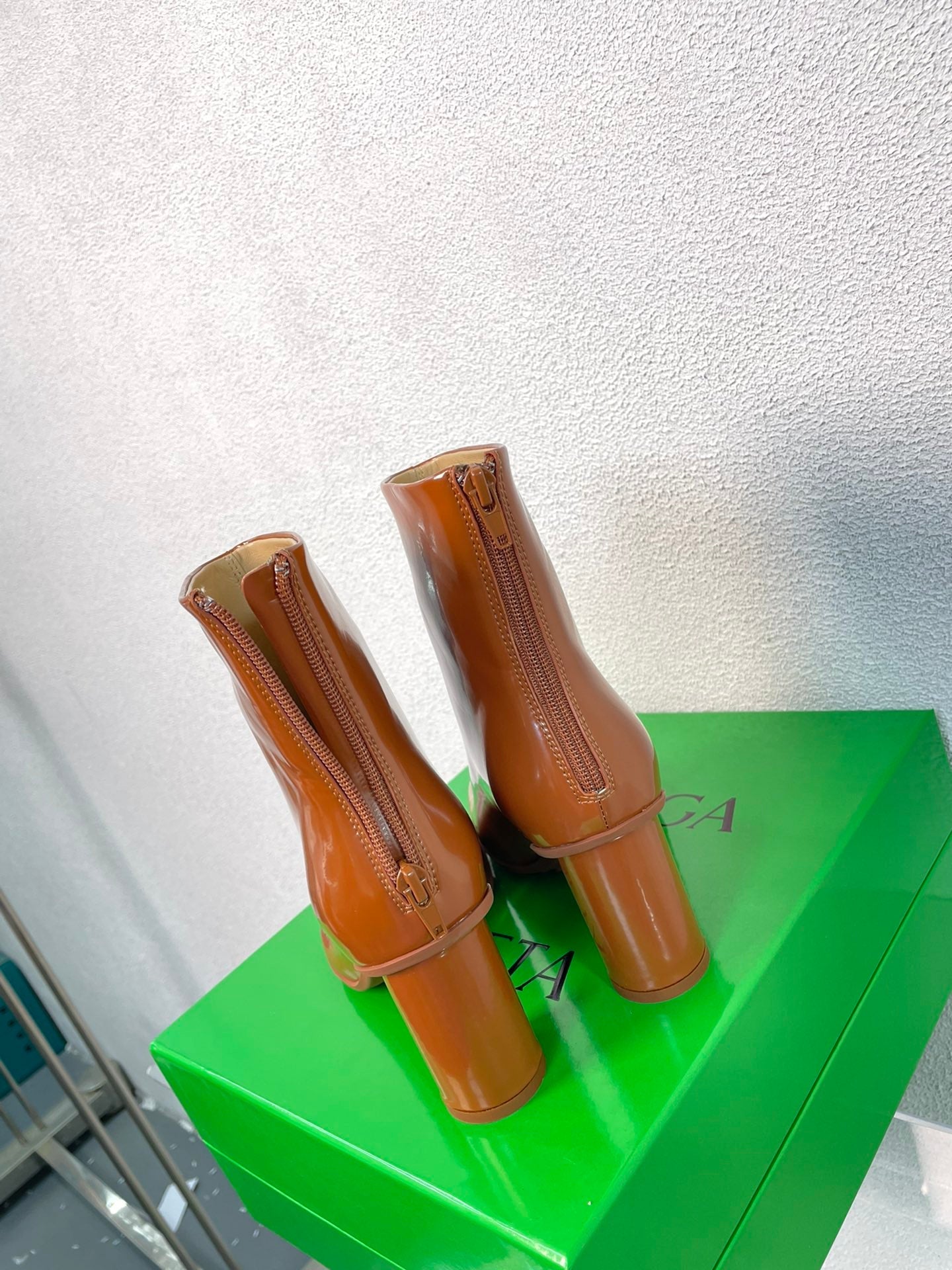 ATOMIC ANKLE BOOT IN BRONZE BROWN CALFSKIN 75 MM - 34