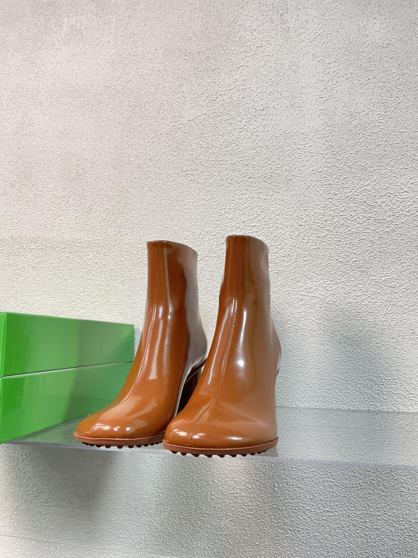 ATOMIC ANKLE BOOT IN BRONZE BROWN CALFSKIN 75 MM - 34
