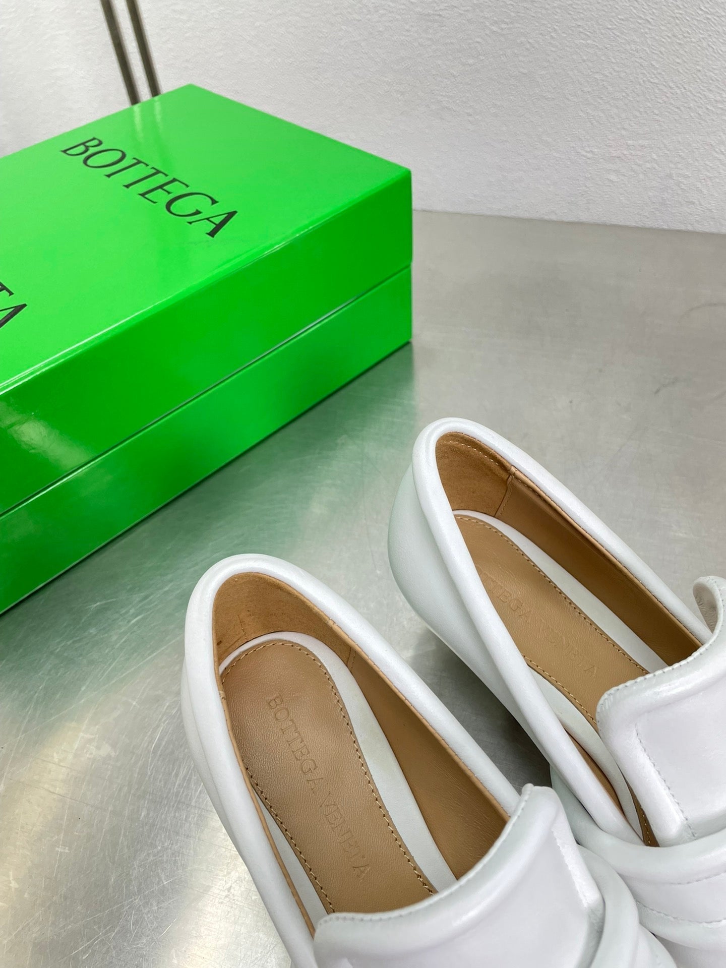 HIGH PUMP 35 MM IN WHITE CALFSKIN - 34
